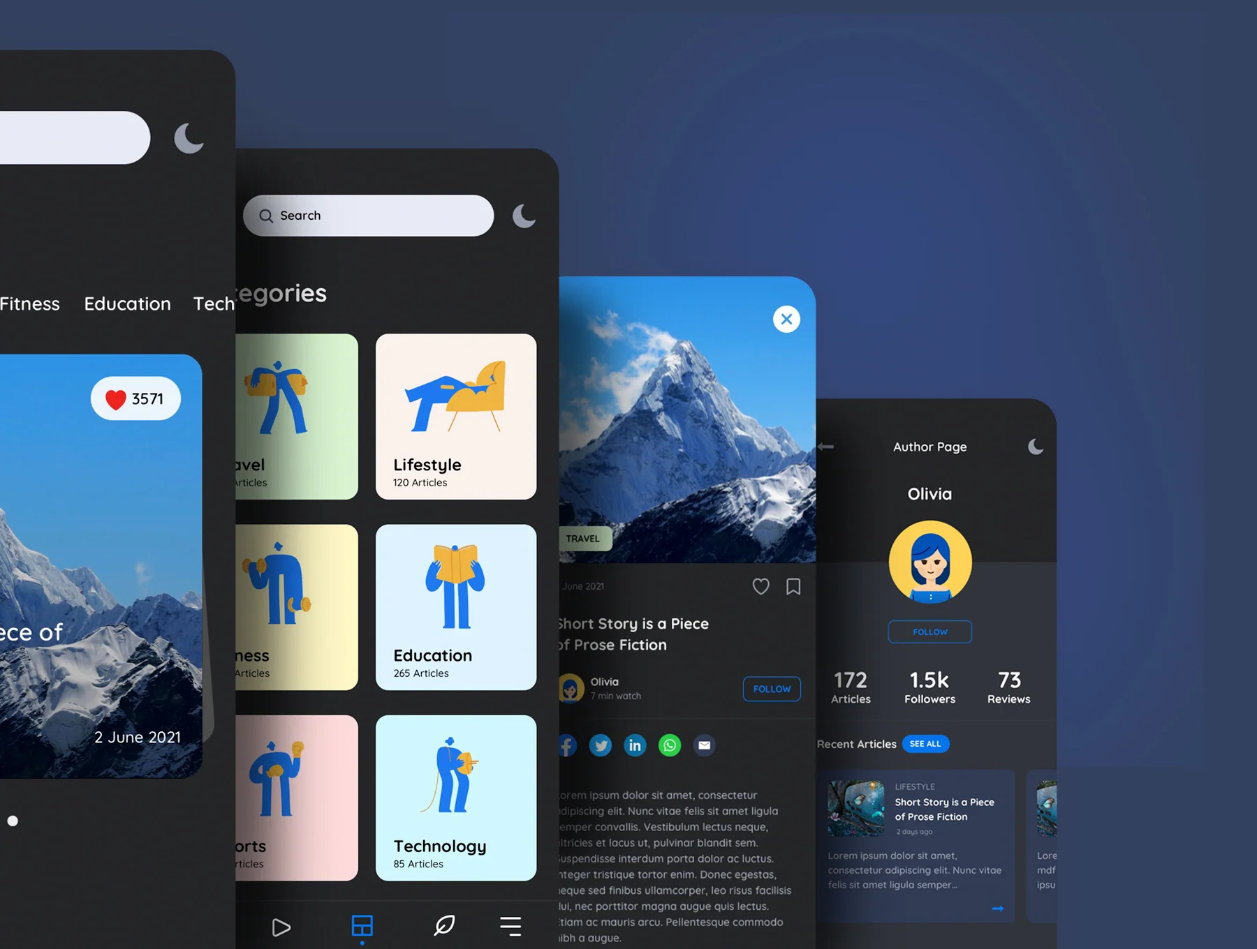 Signal - News Publishing App Template 2