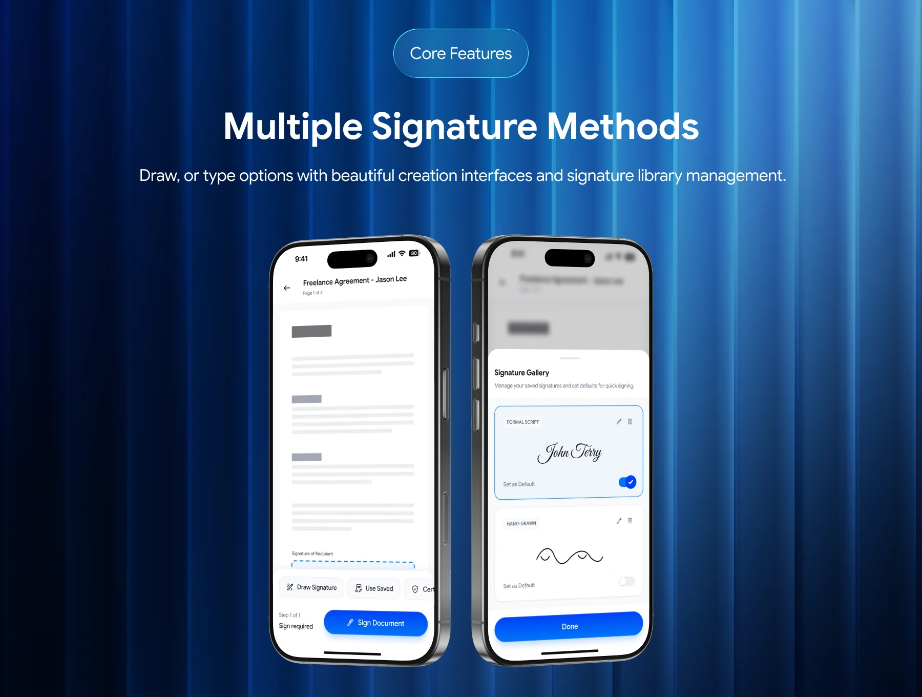 Signatura - Digital Signature App UI Kit 5