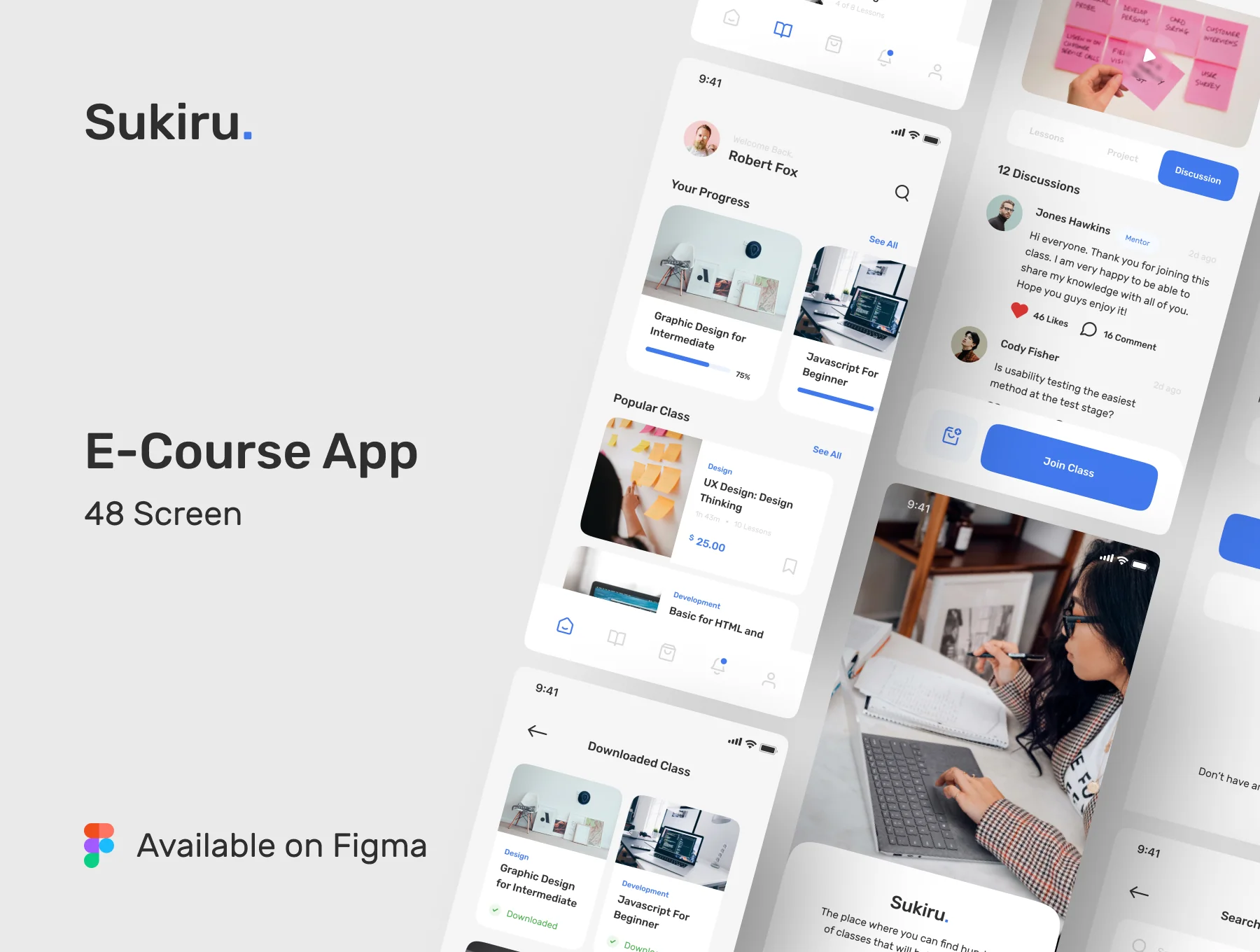 Sikiru - E-Course App UI Kit