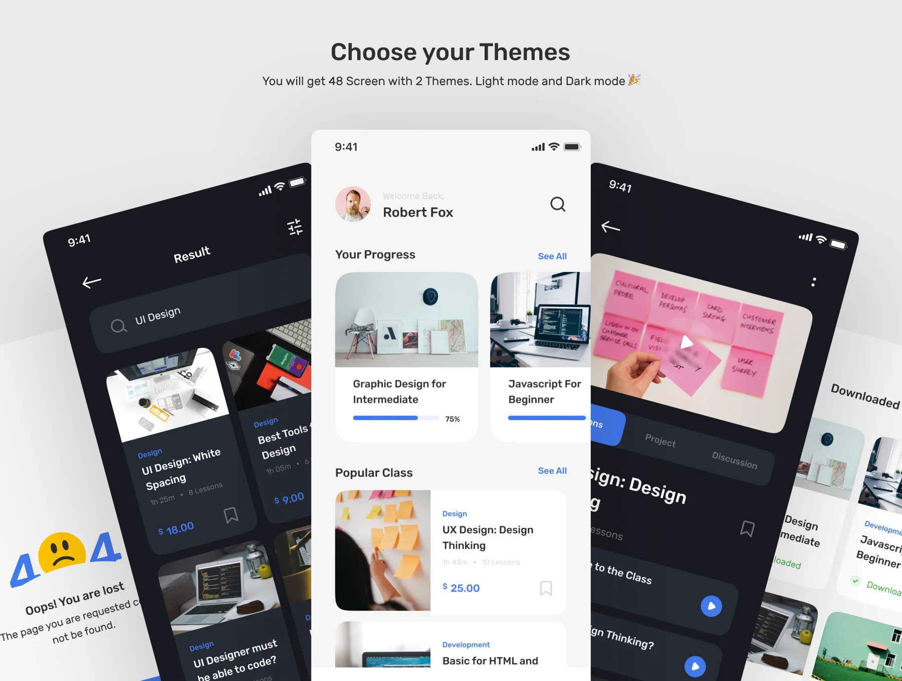 Sikiru - E-Course App UI Kit 2