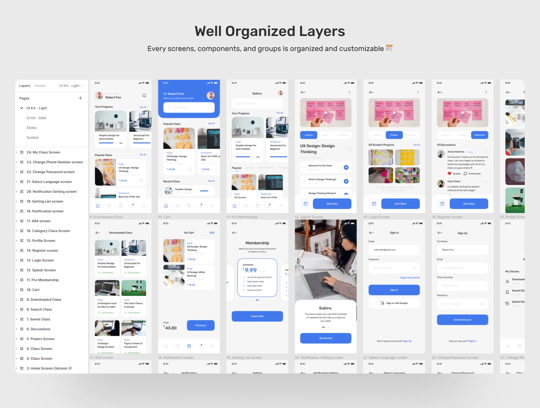 Sikiru - E-Course App UI Kit 4