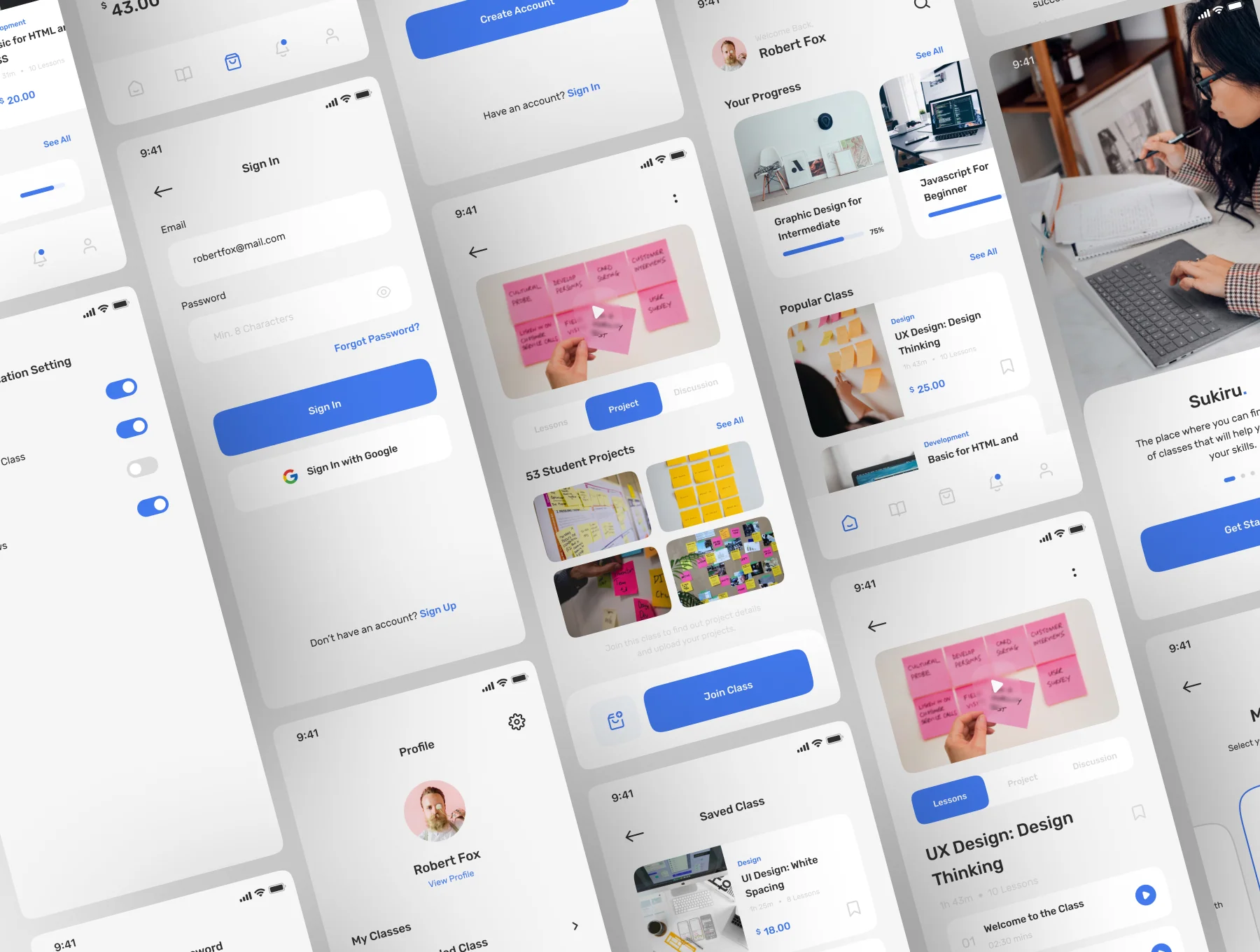 Sikiru - E-Course App UI Kit 5
