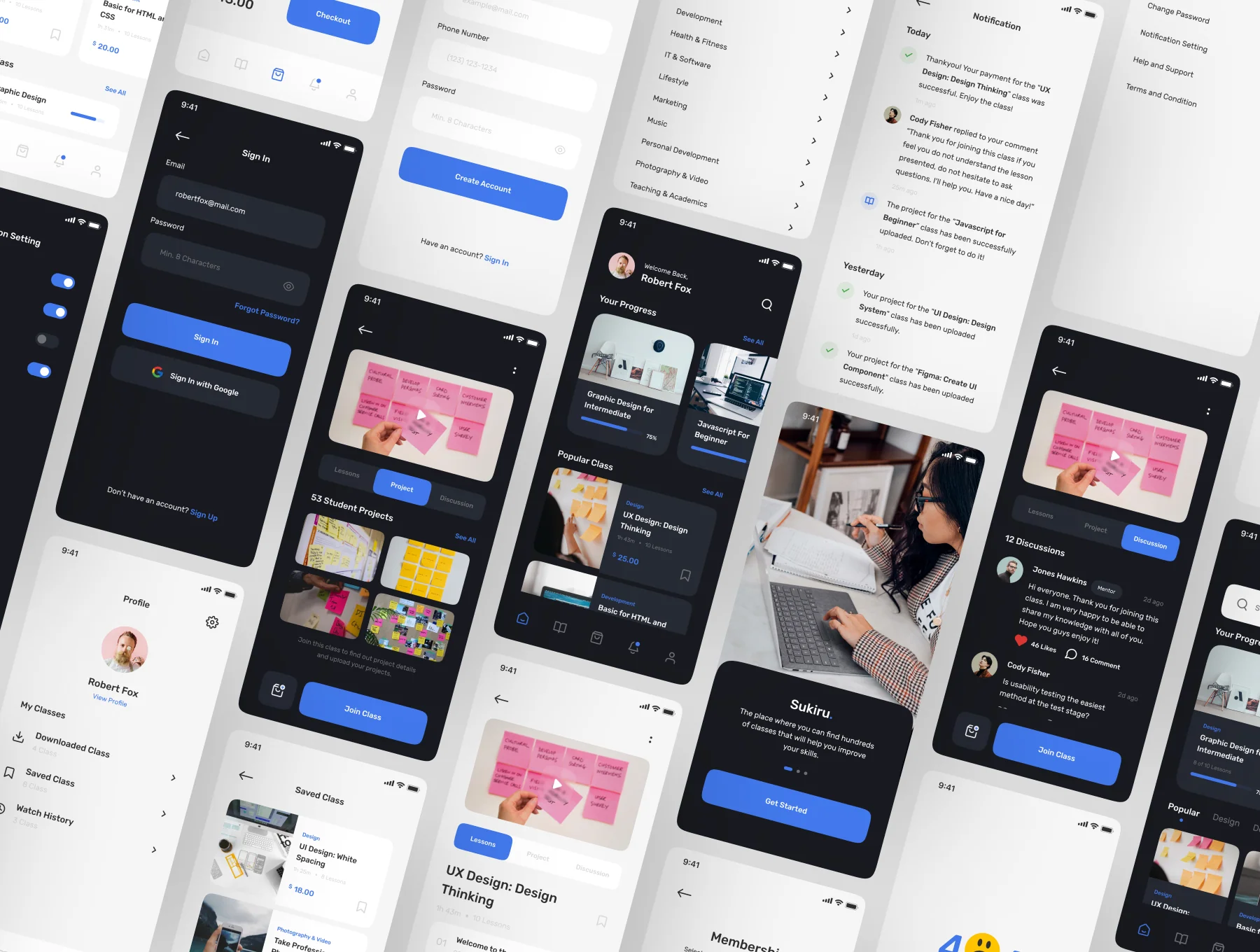 Sikiru - E-Course App UI Kit 6