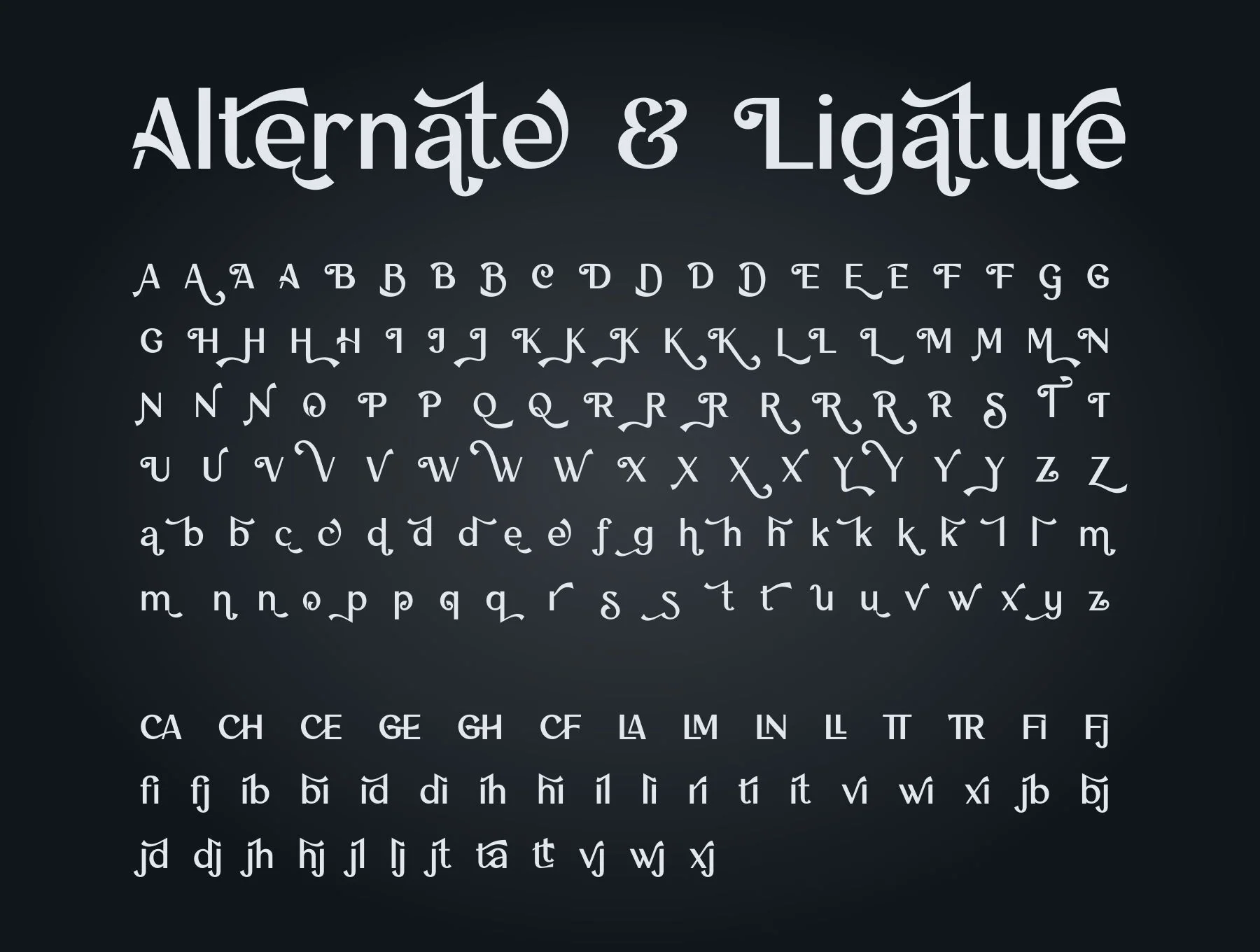Silver Miranda Font 11