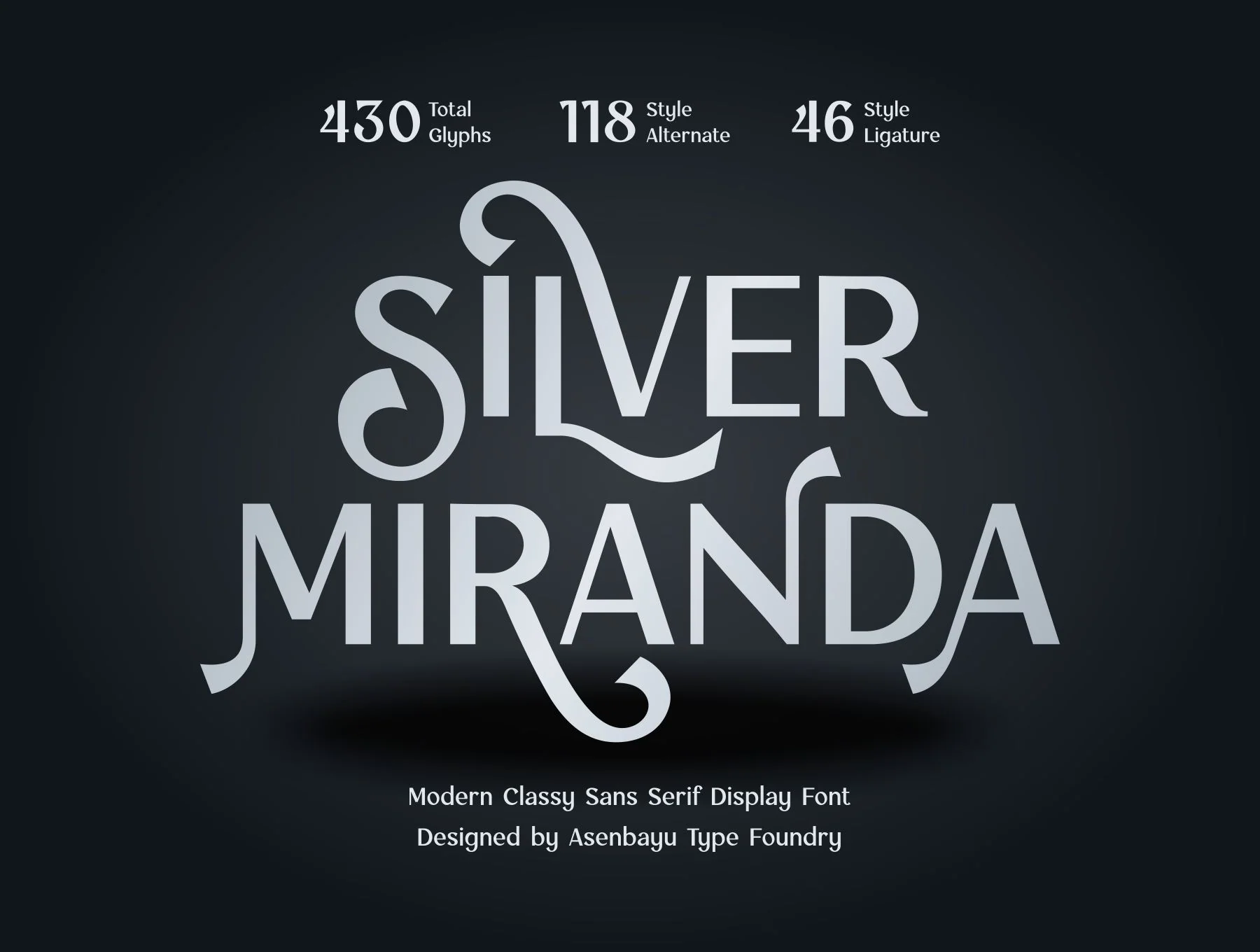 Silver Miranda Font