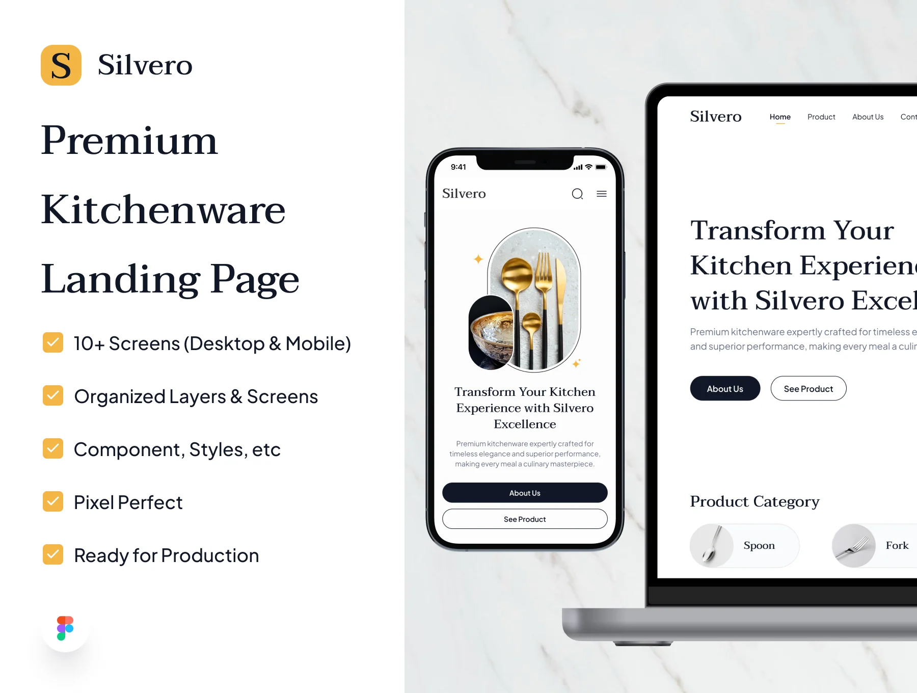 Silvero - Landing Page UI KIT