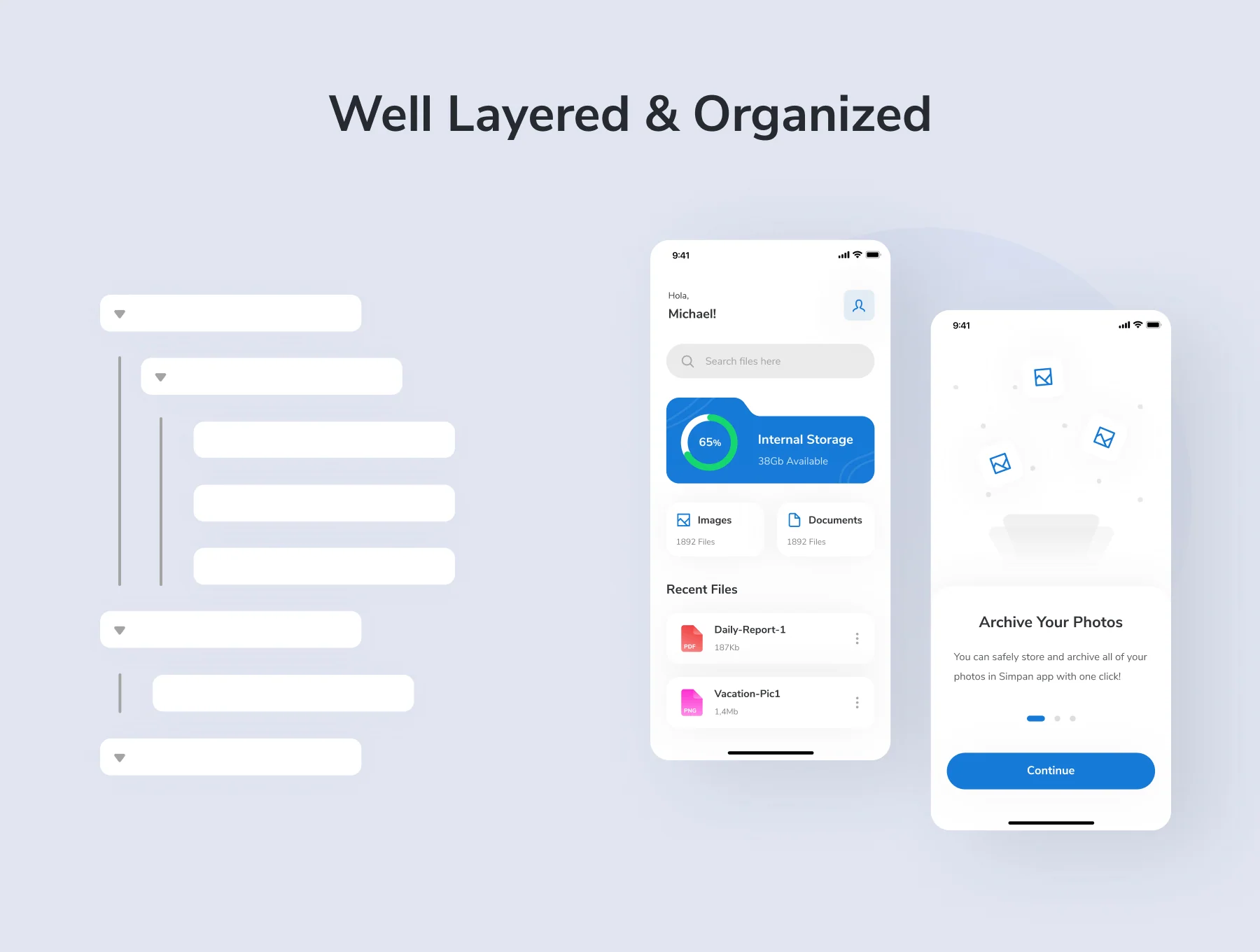 Simpan - File Manager App UI Kit 3