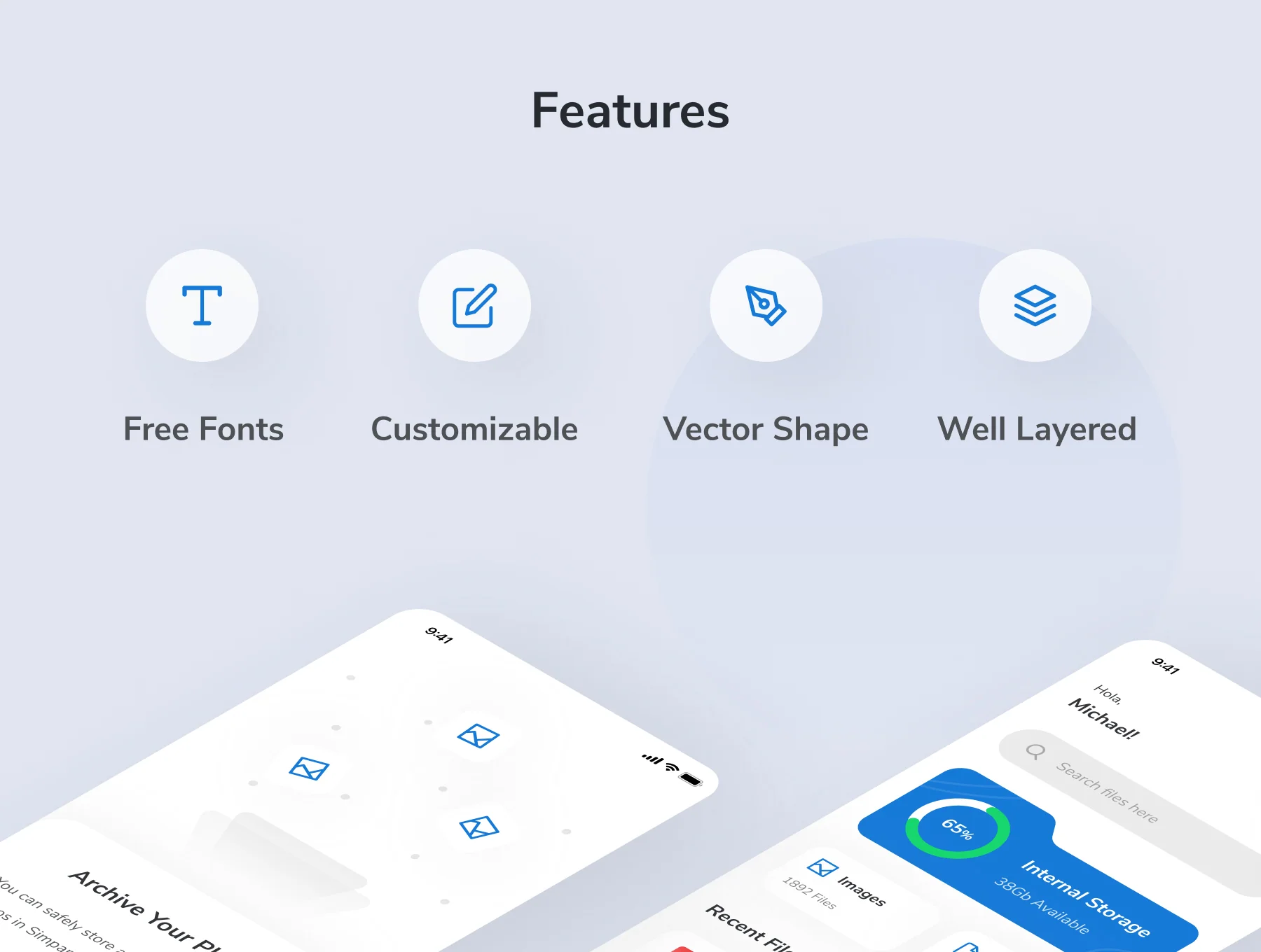 Simpan - File Manager App UI Kit 4