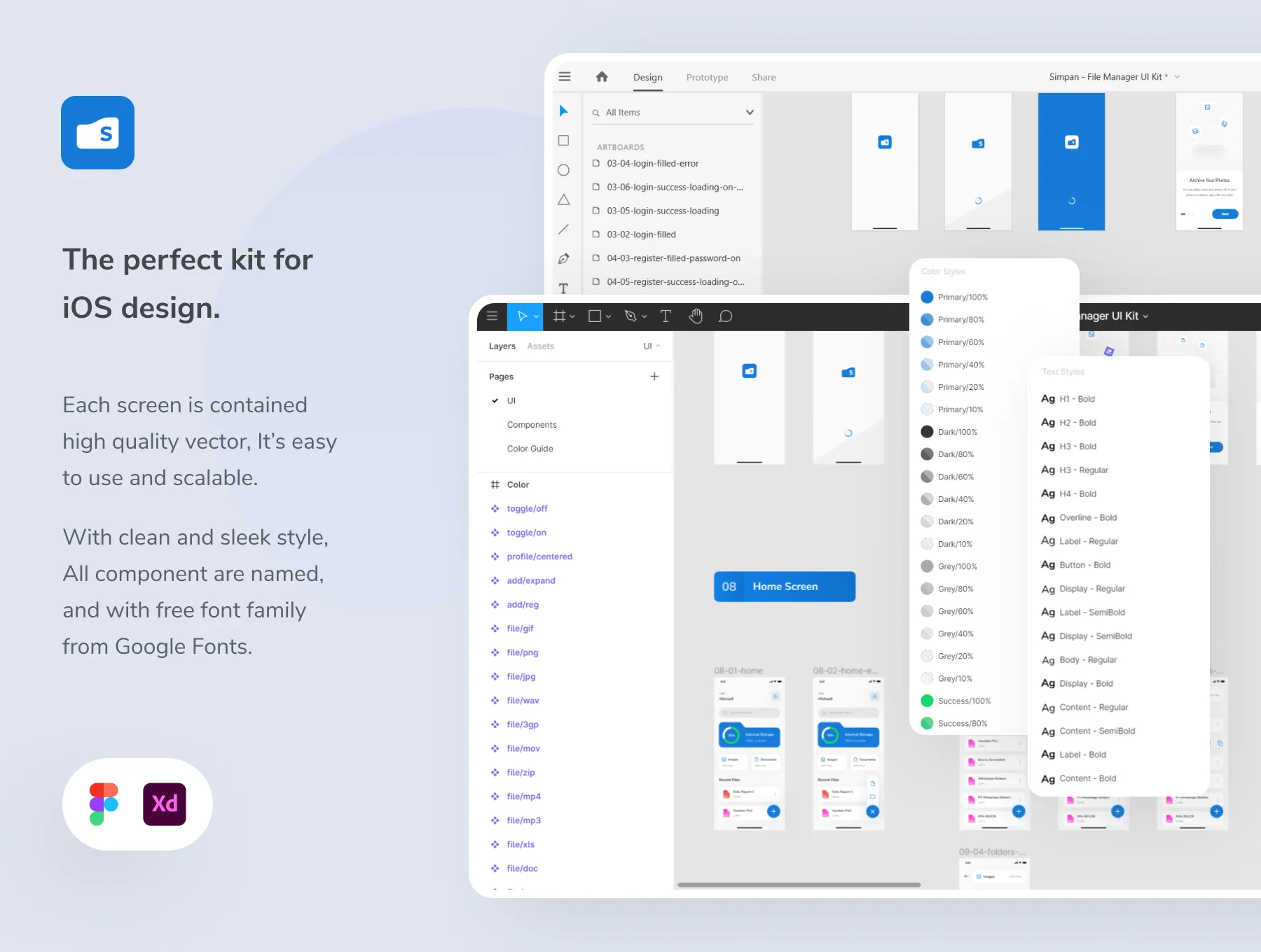 Simpan - File Manager App UI Kit 5