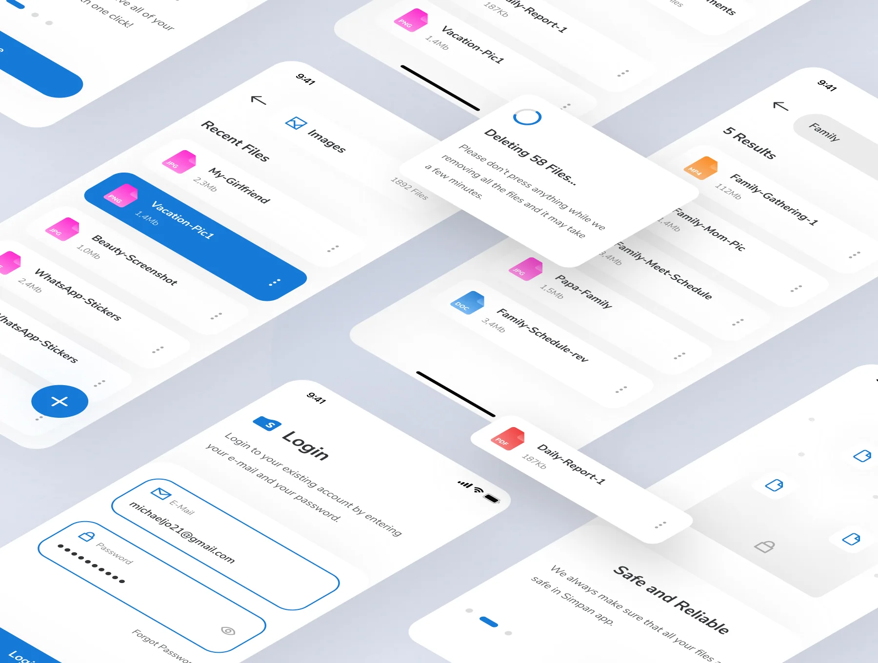 Simpan - File Manager App UI Kit 6