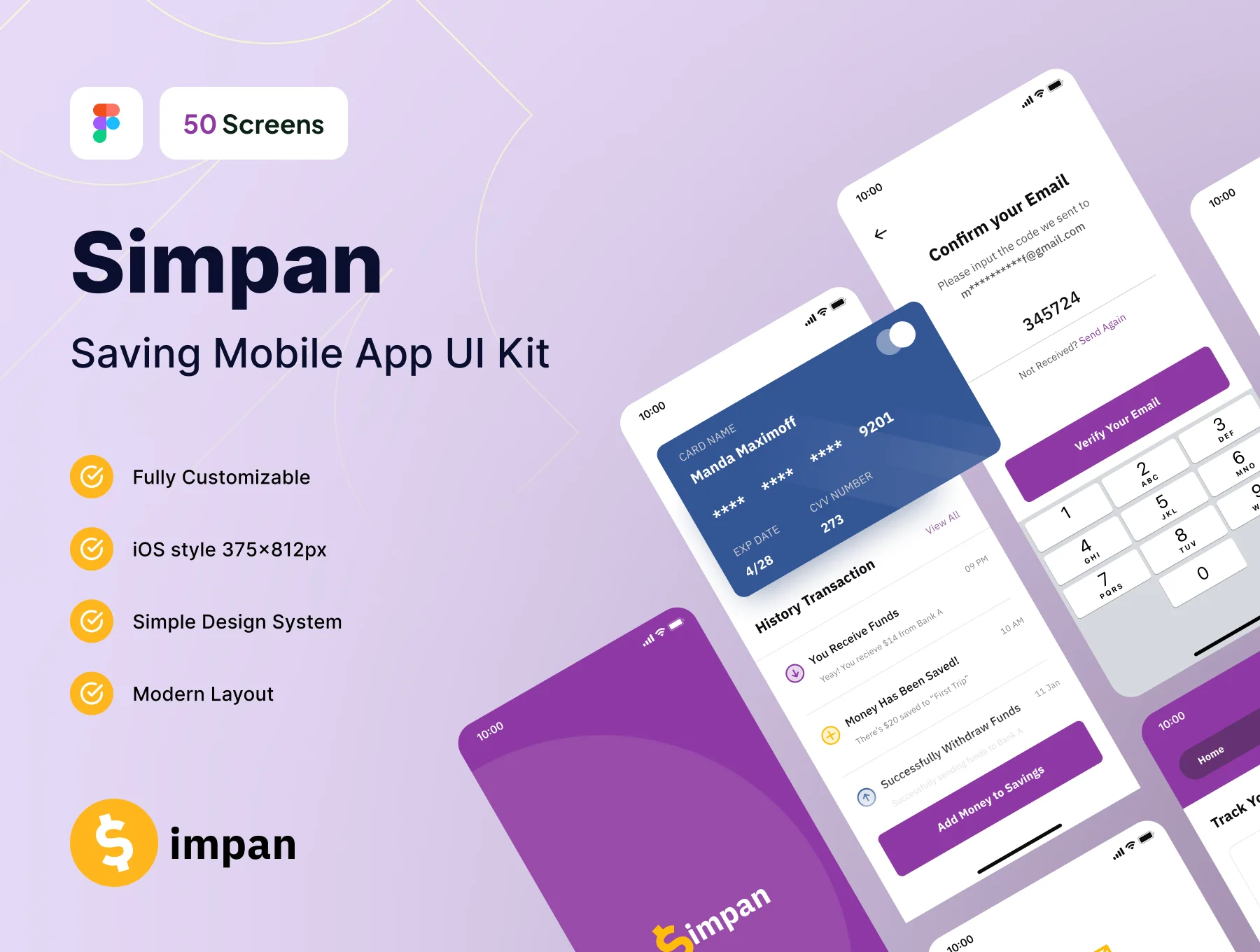 Simpan - Saving App UI Kit