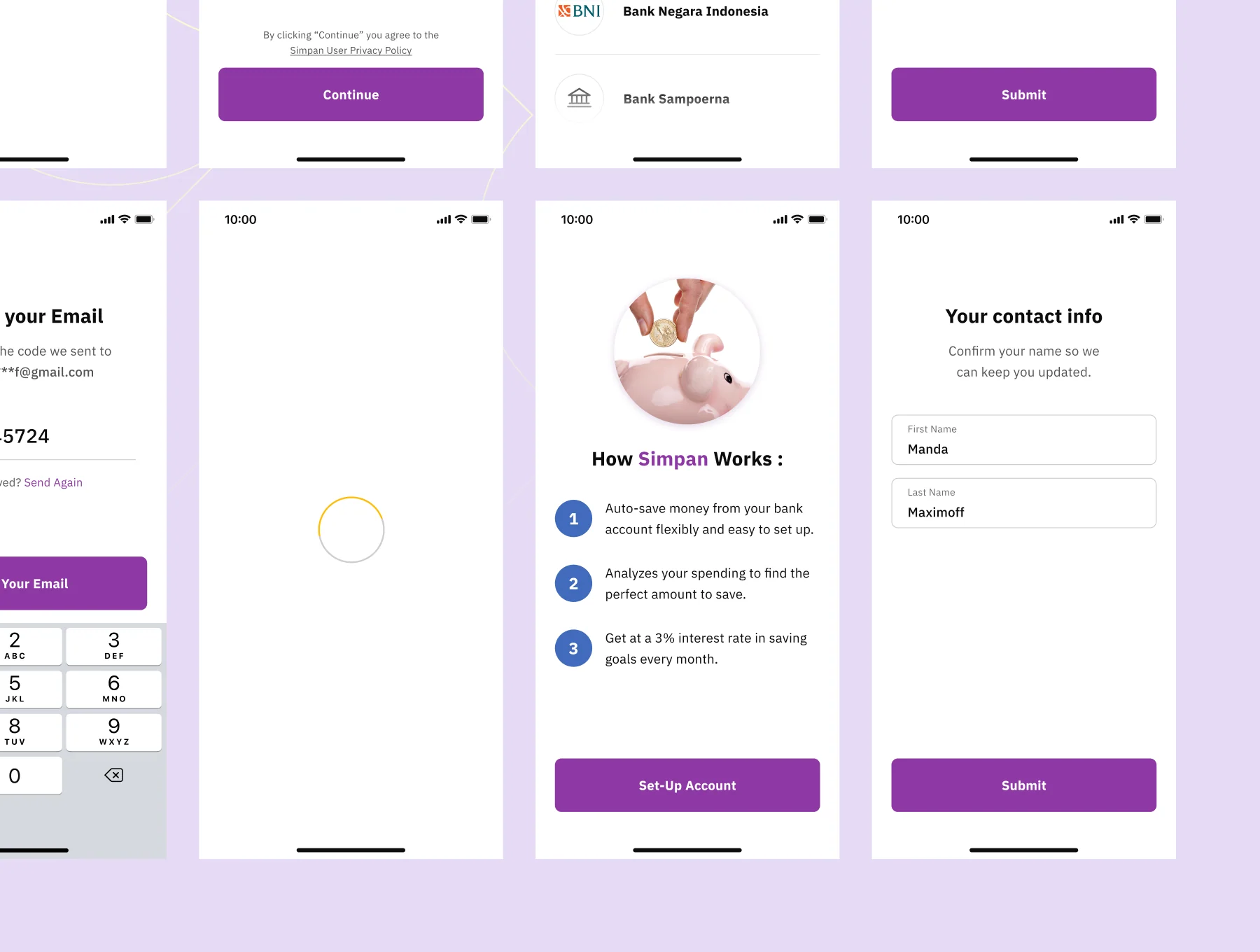 Simpan - Saving App UI Kit 6
