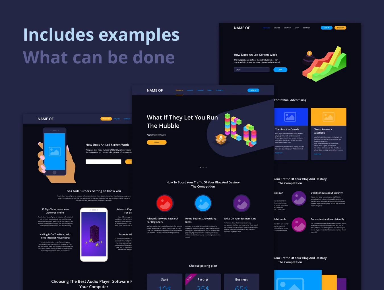Simple & Dark UI Kit