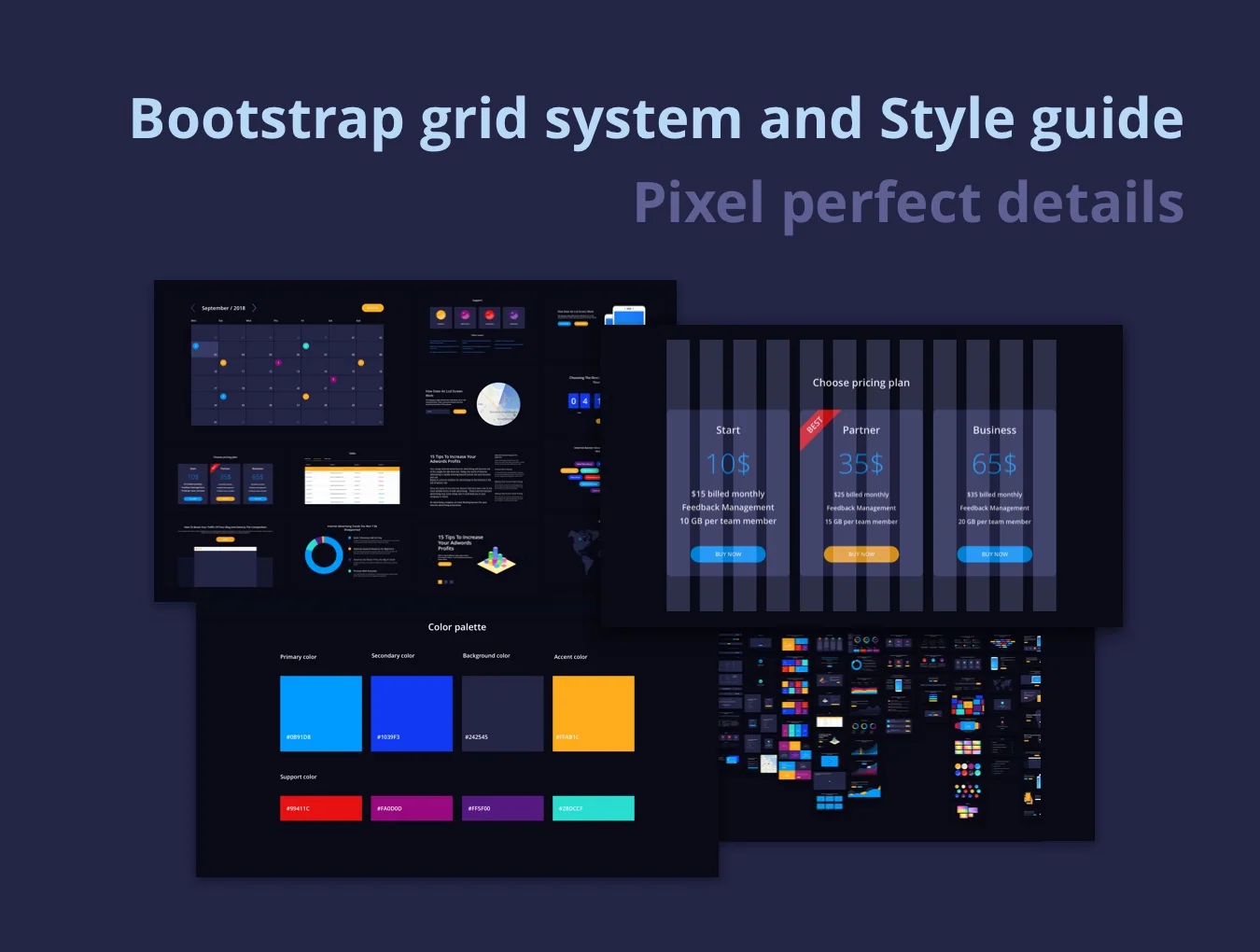Simple & Dark UI Kit 2