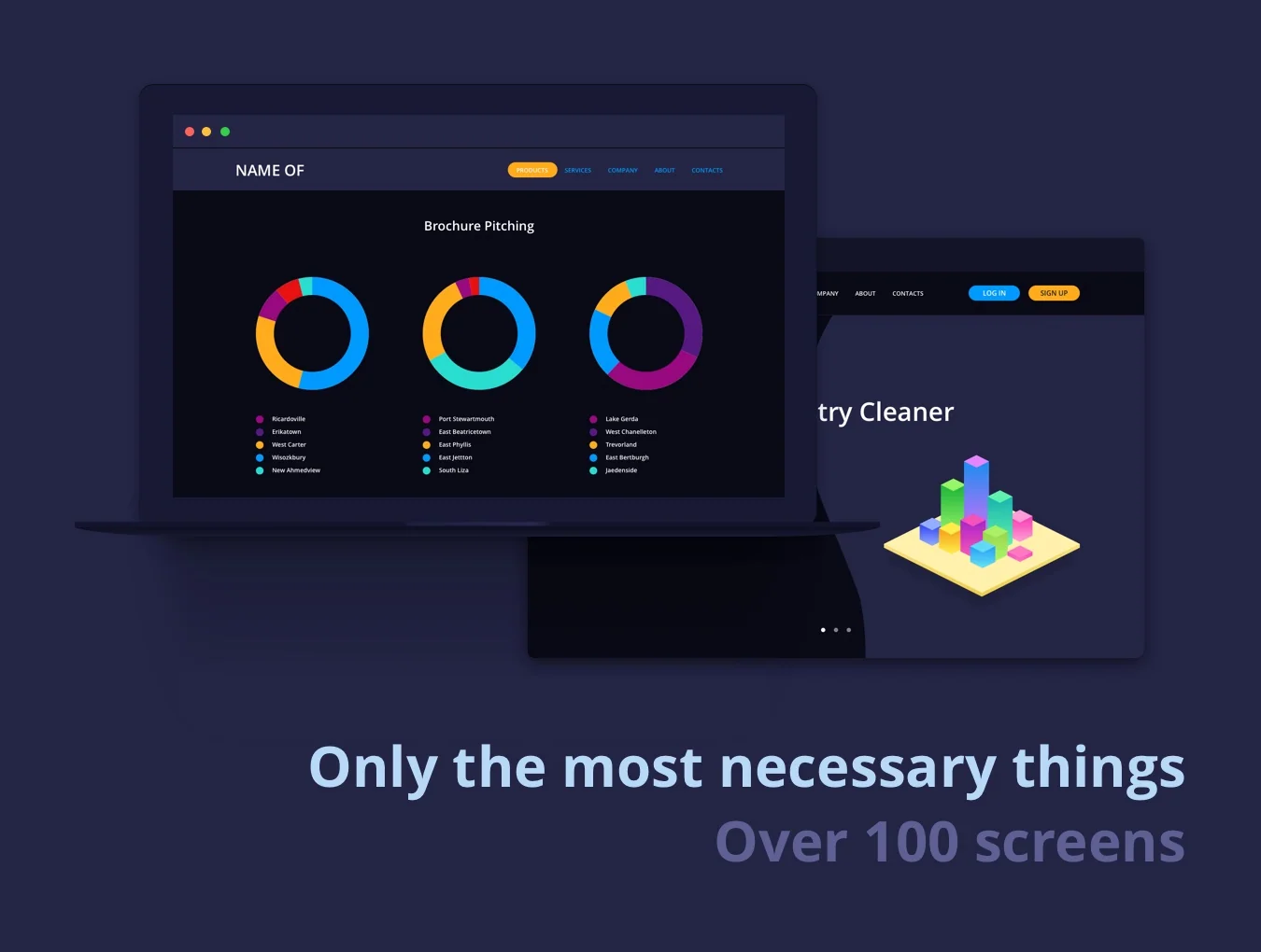 Simple & Dark UI Kit 4