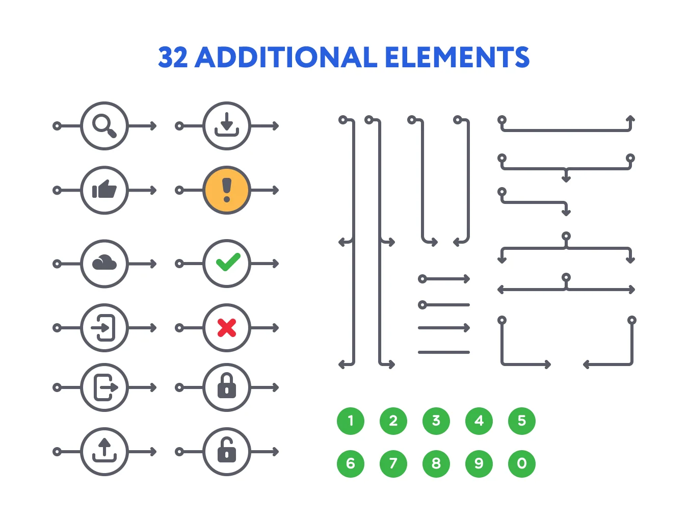 Simple Flat Wireframe Kit 3