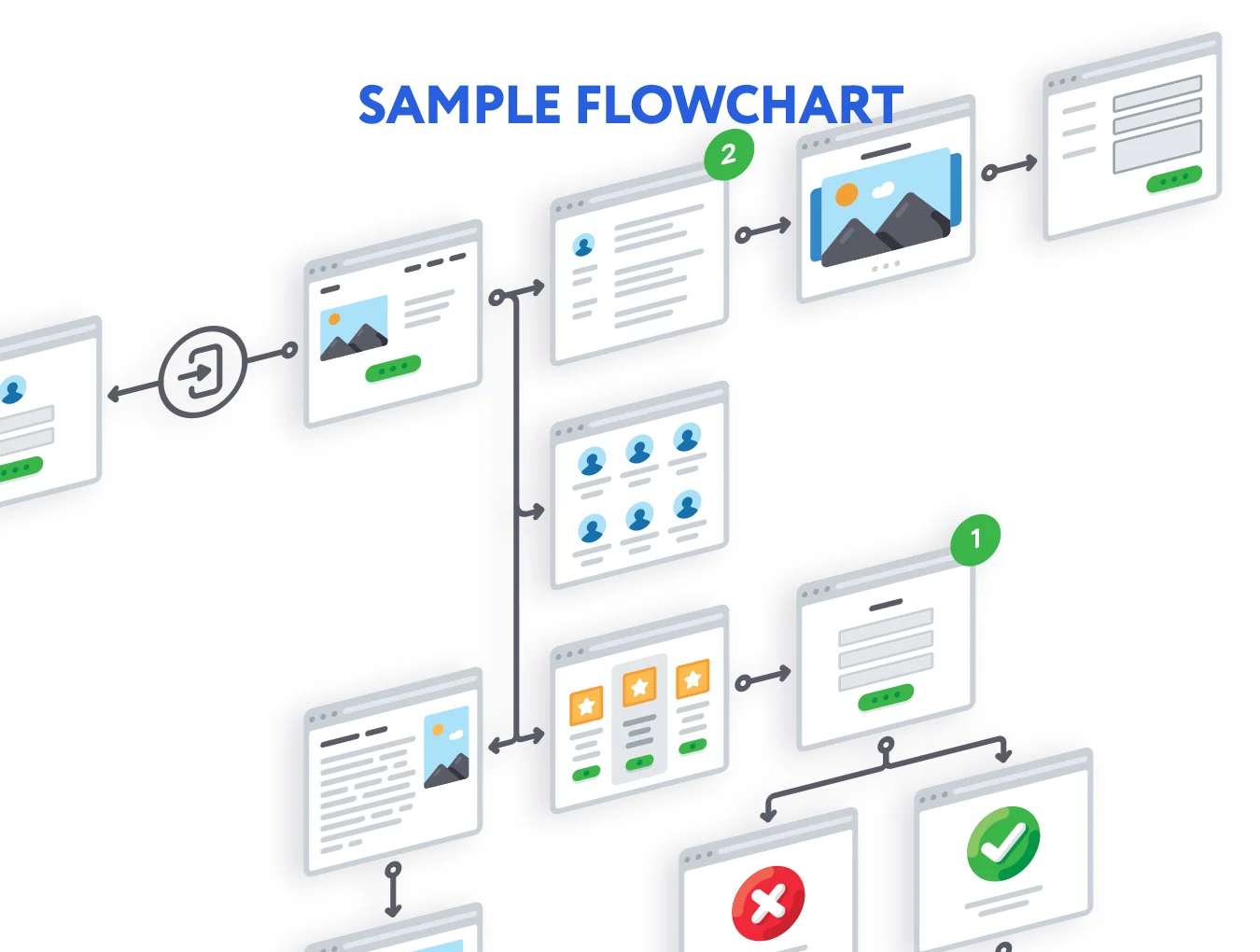 Simple Flat Wireframe Kit 4