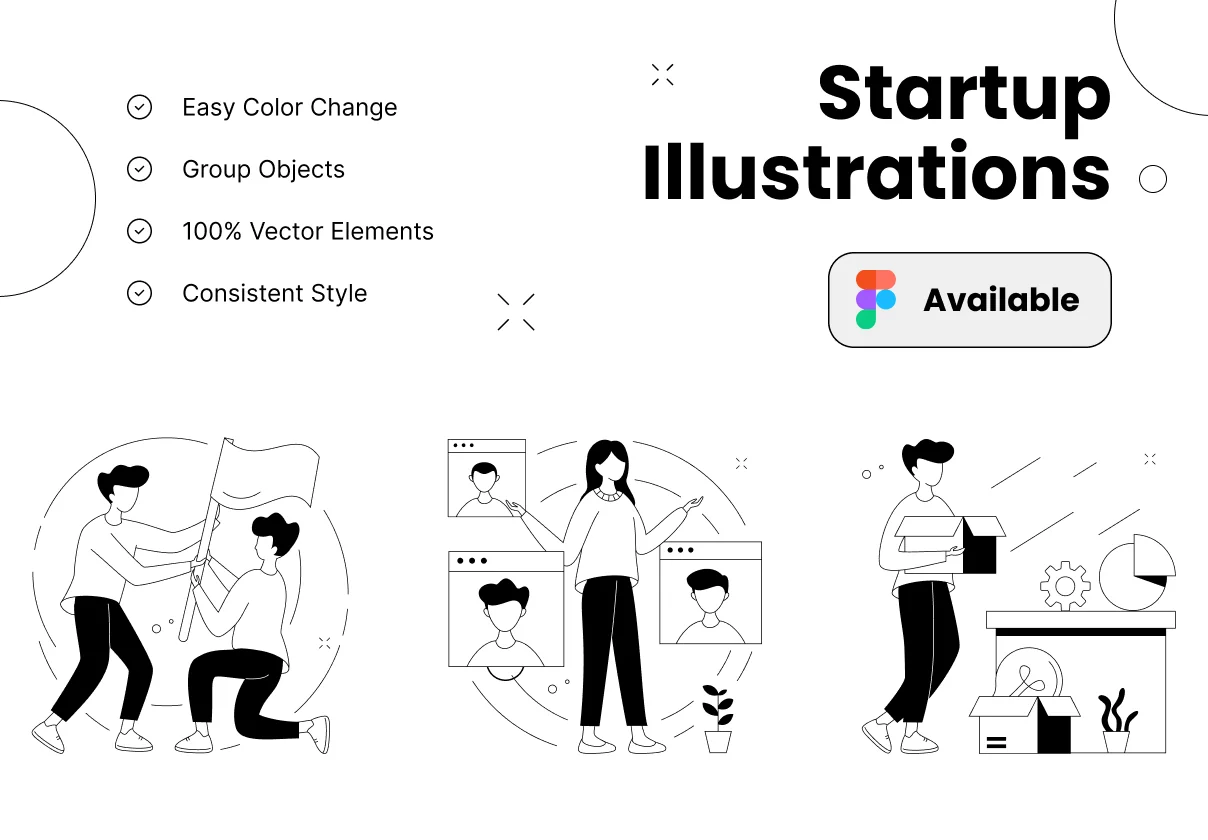 Simple Illustration for Startups