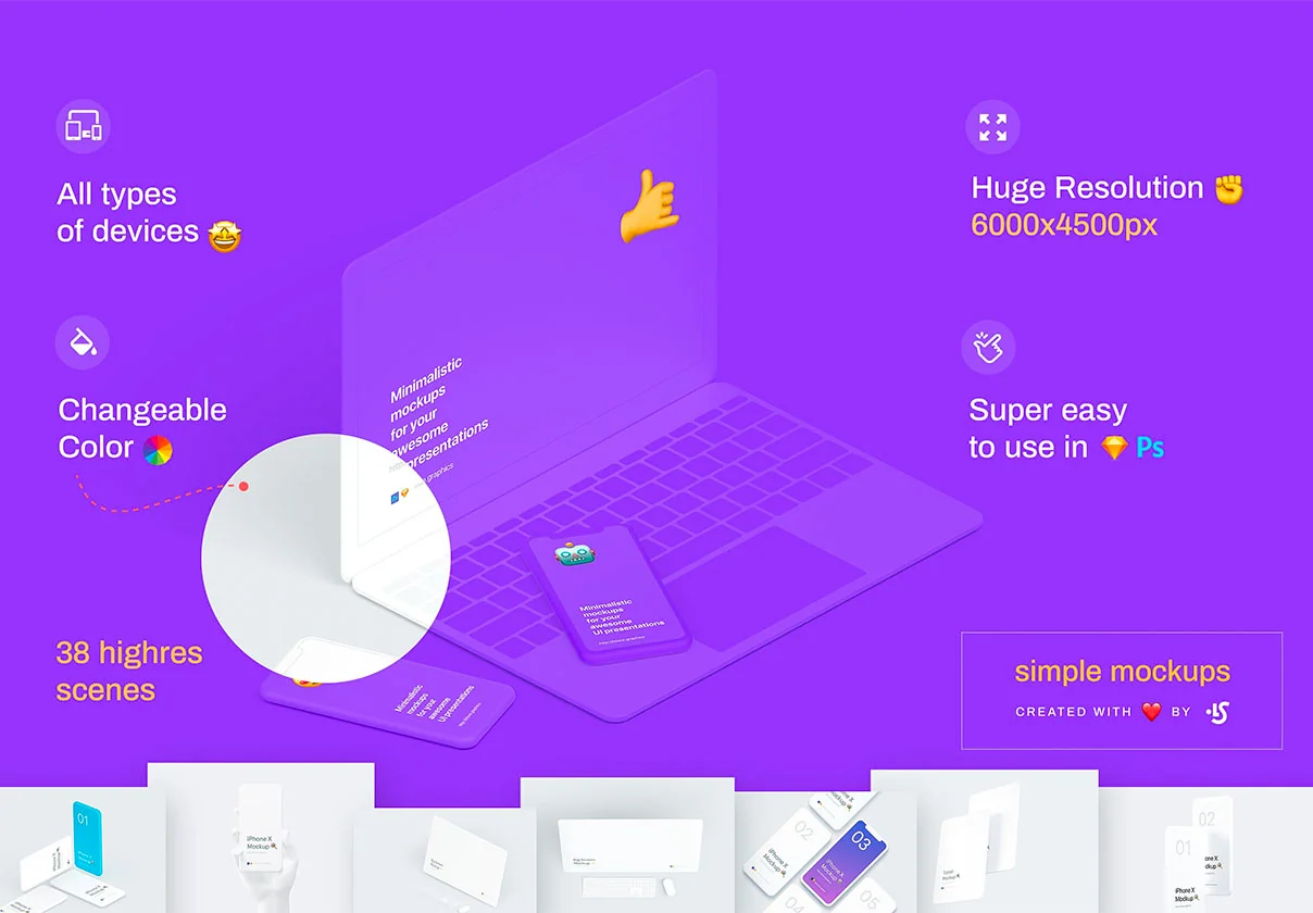 Simple Mockups Bundle