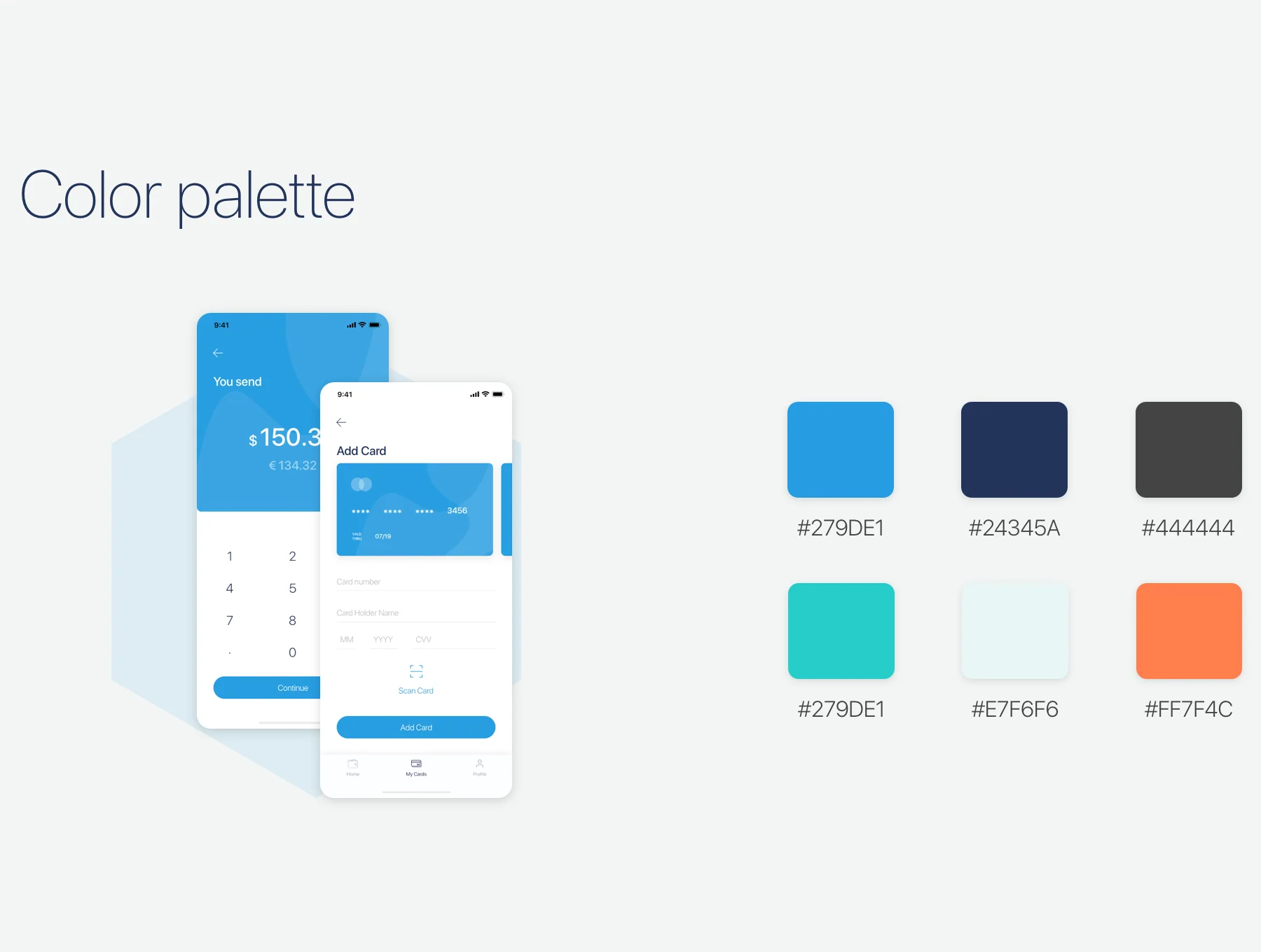Simple Wallet App UI UX Kit 2