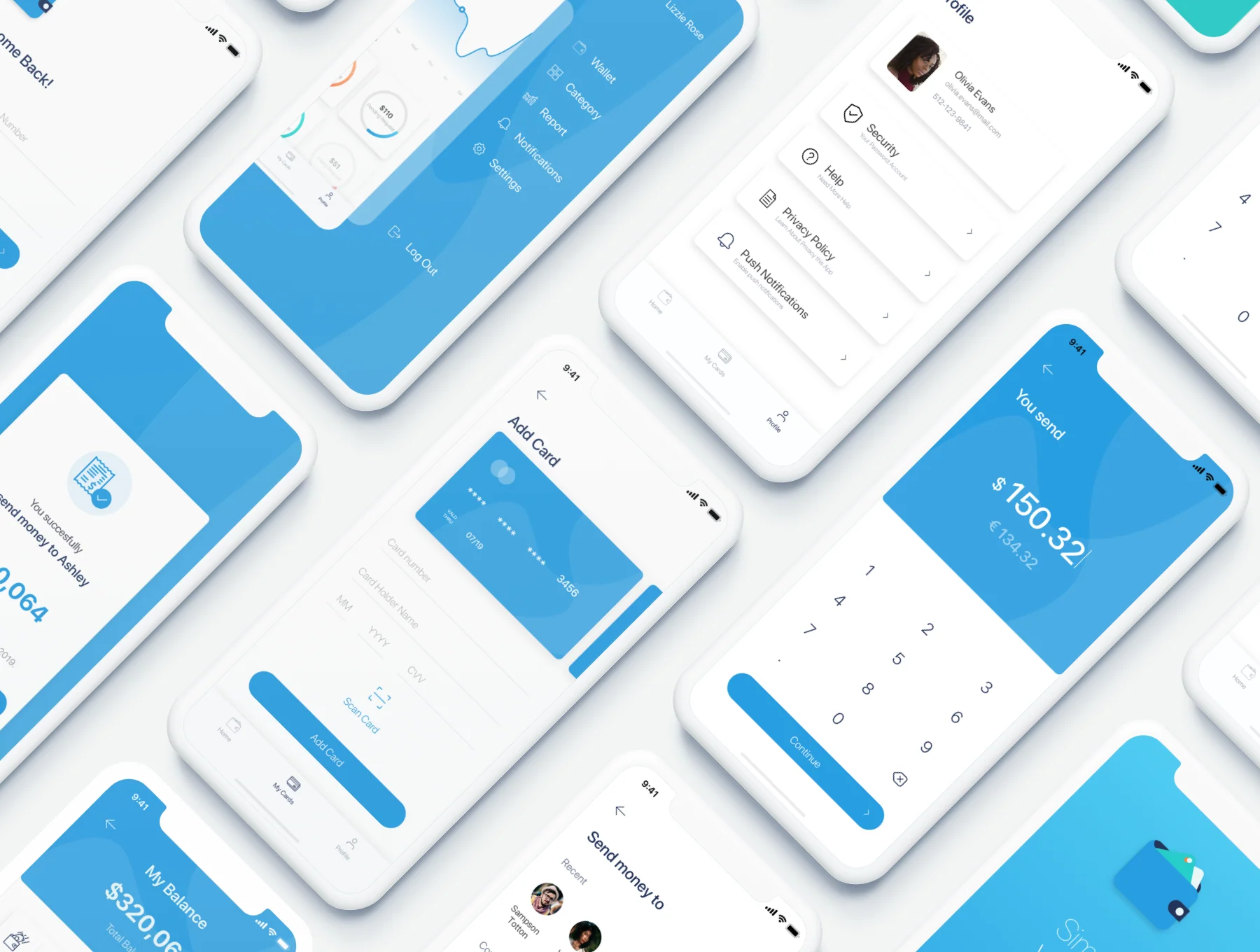 Simple Wallet App UI UX Kit 6