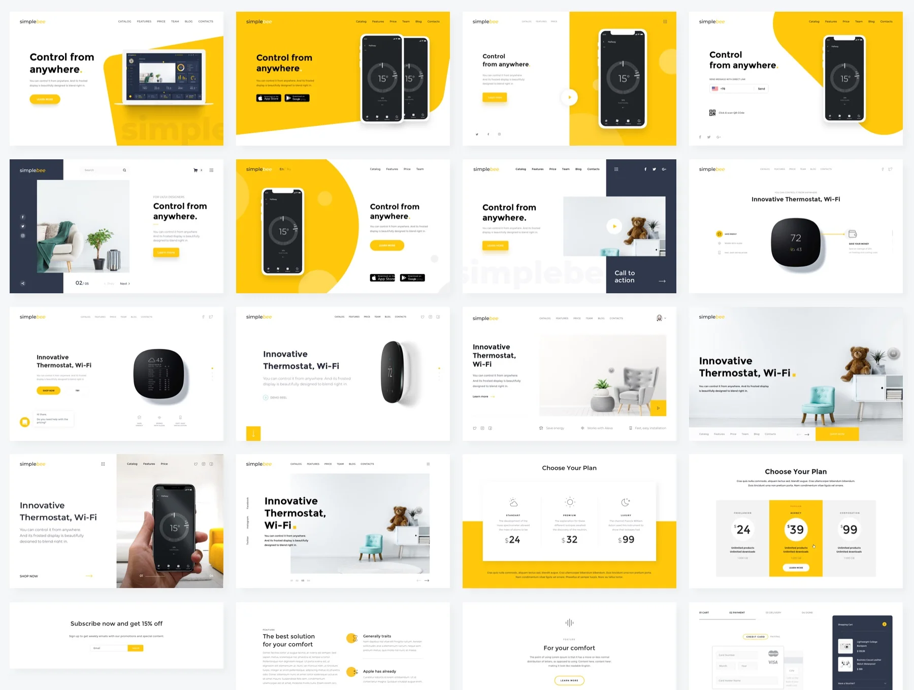 SimpleBee Layouts & Components 3