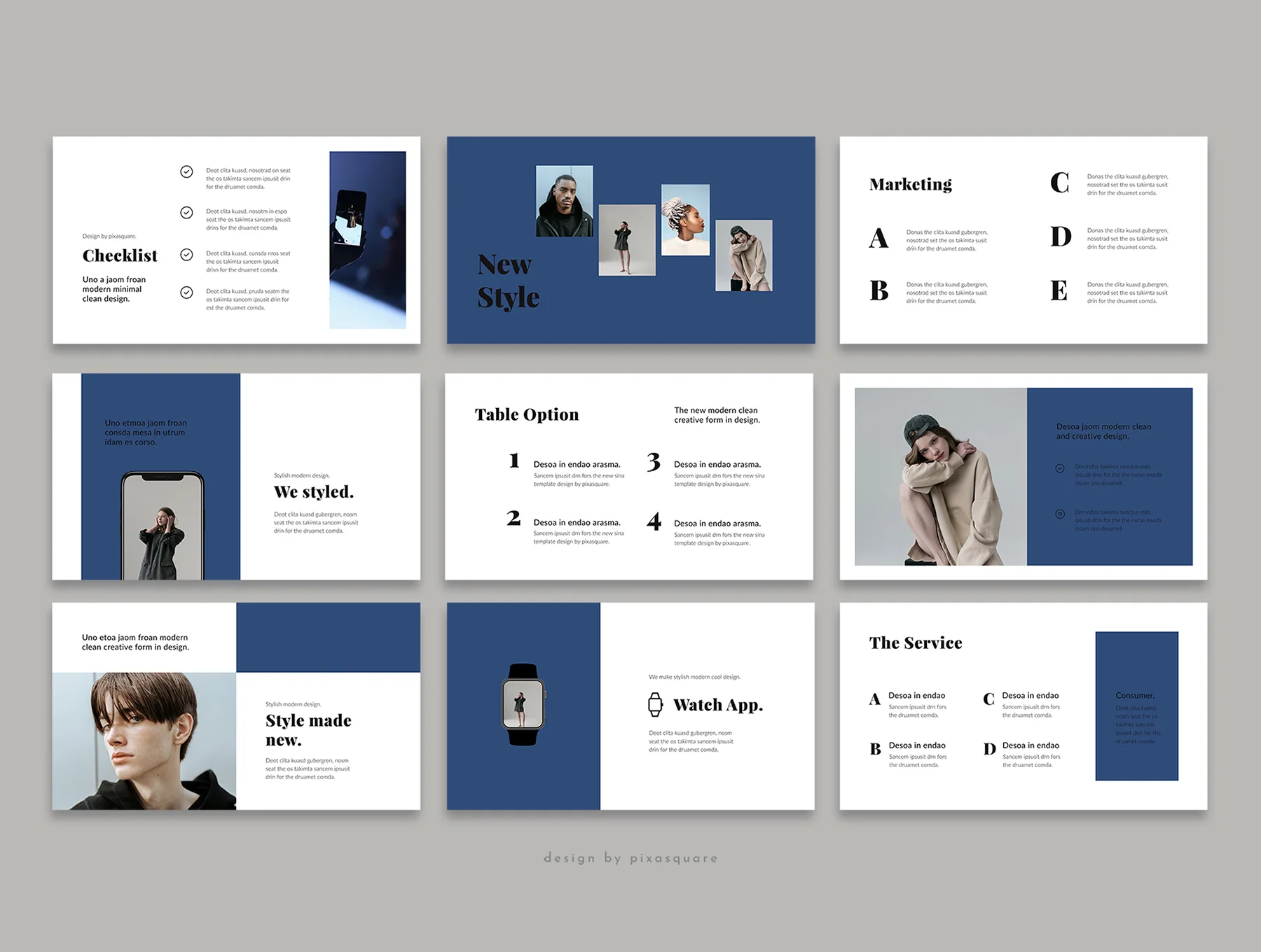 SINA - Keynote Stylish Template 4