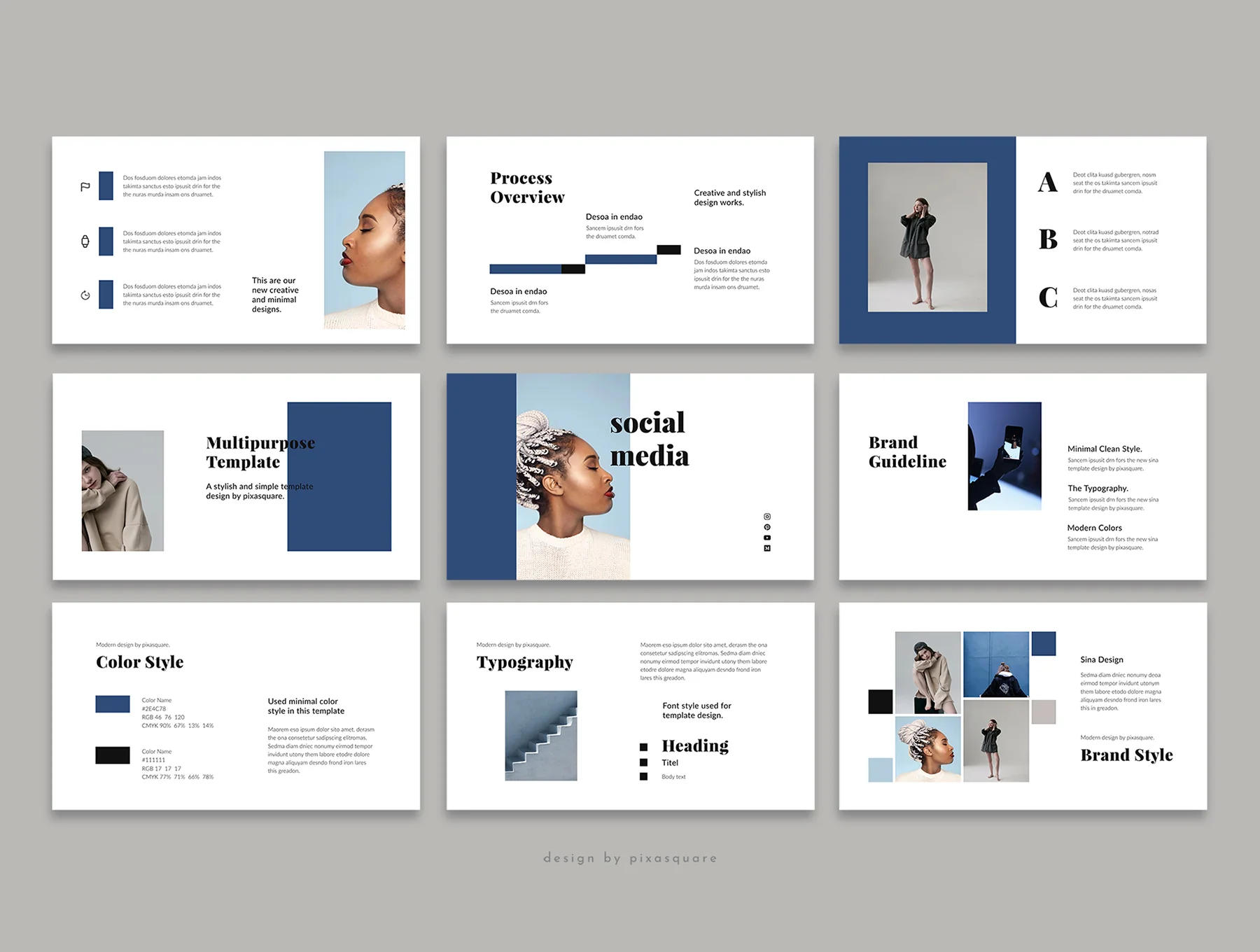 SINA - Keynote Stylish Template 5