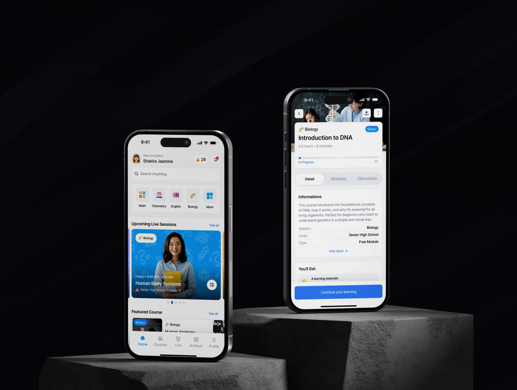 Sinau - E-Learning App UI Kit 7