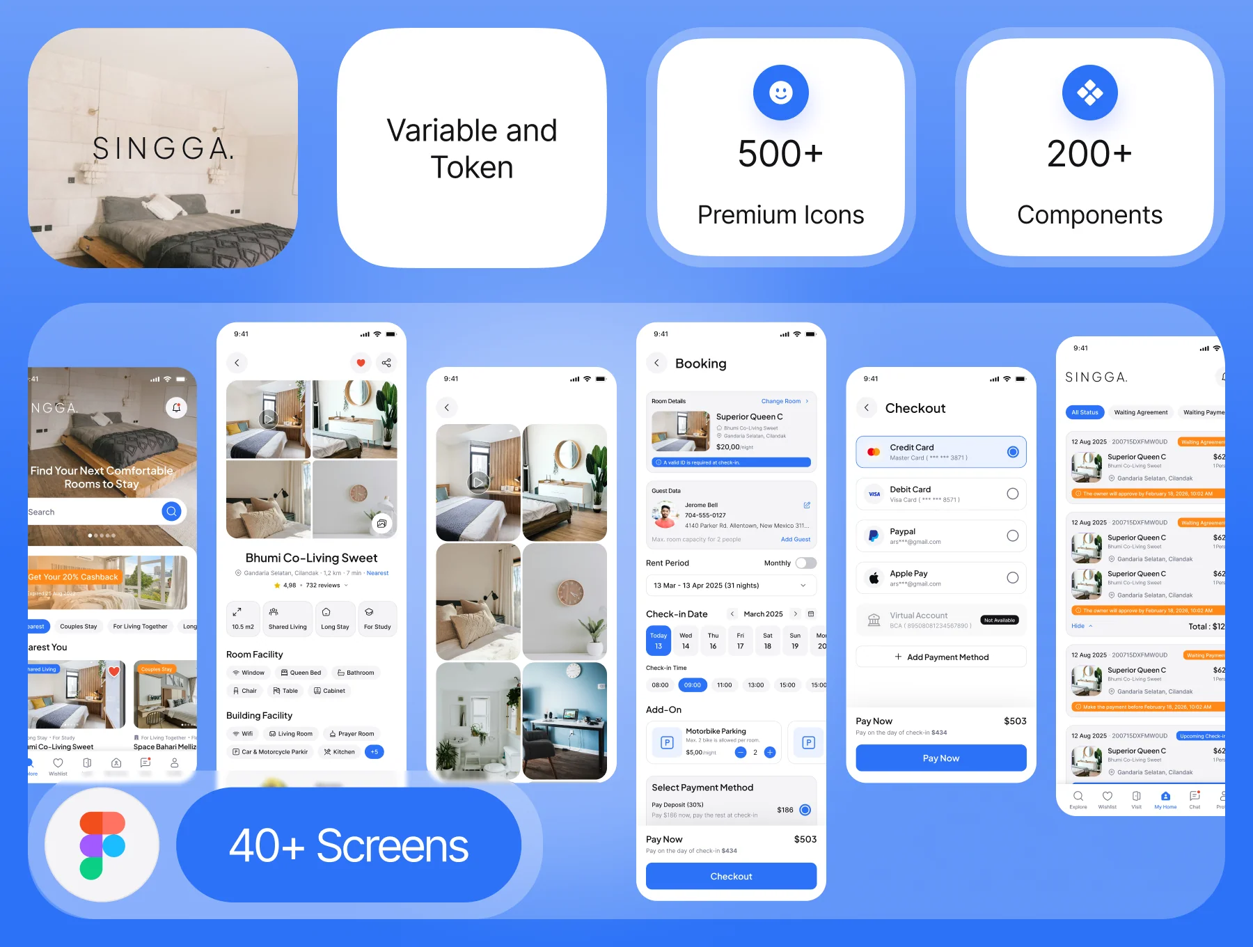 Singga - Property Rental App UI Kit 2