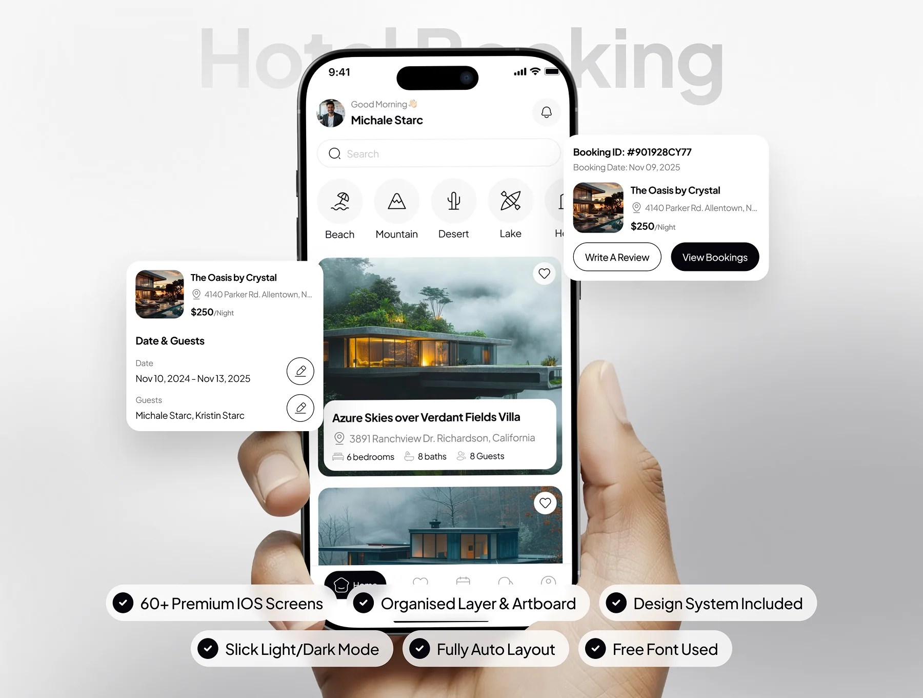 Siora - Hotel Booking App UI Kit