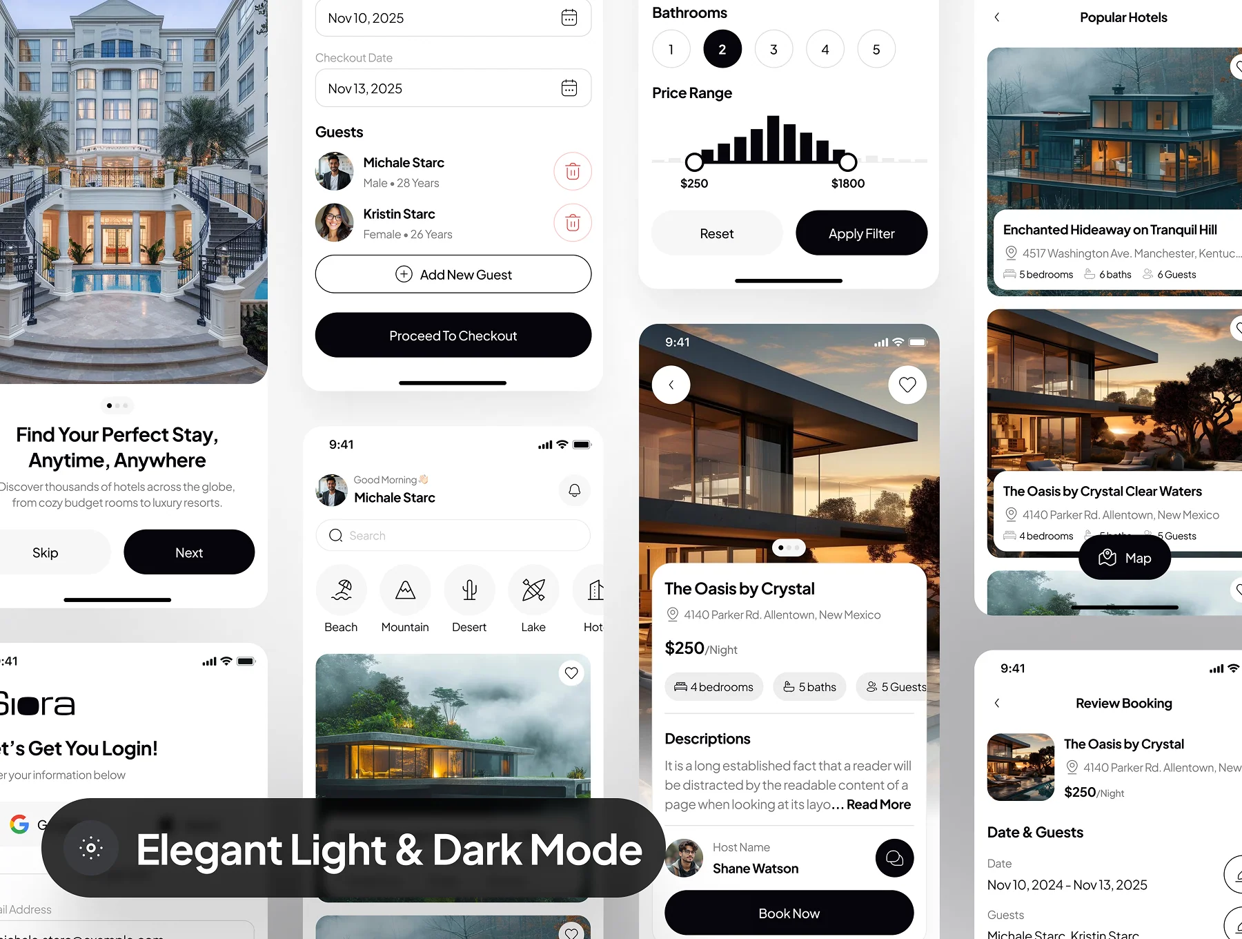 Siora - Hotel Booking App UI Kit 7