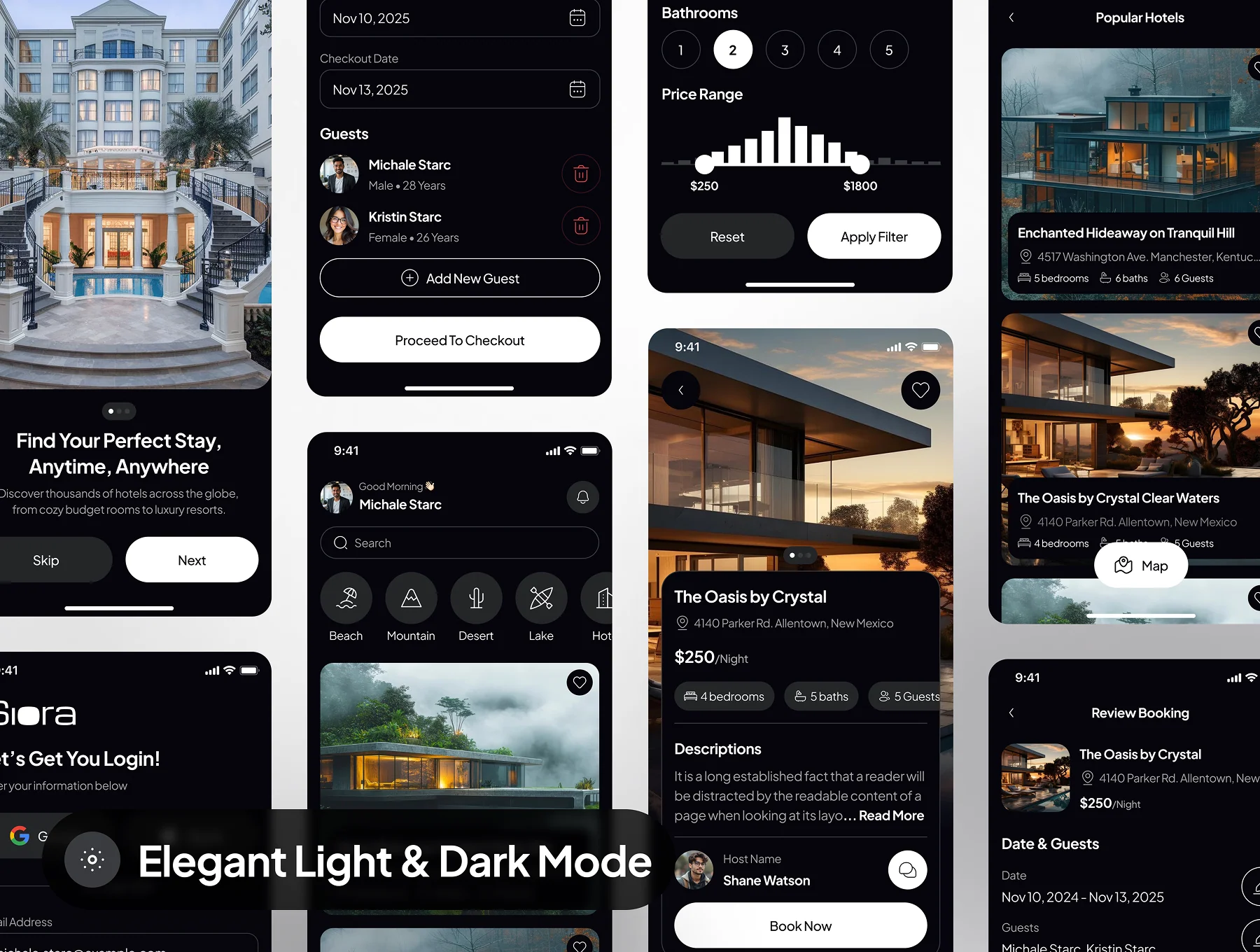 Siora - Hotel Booking App UI Kit 8