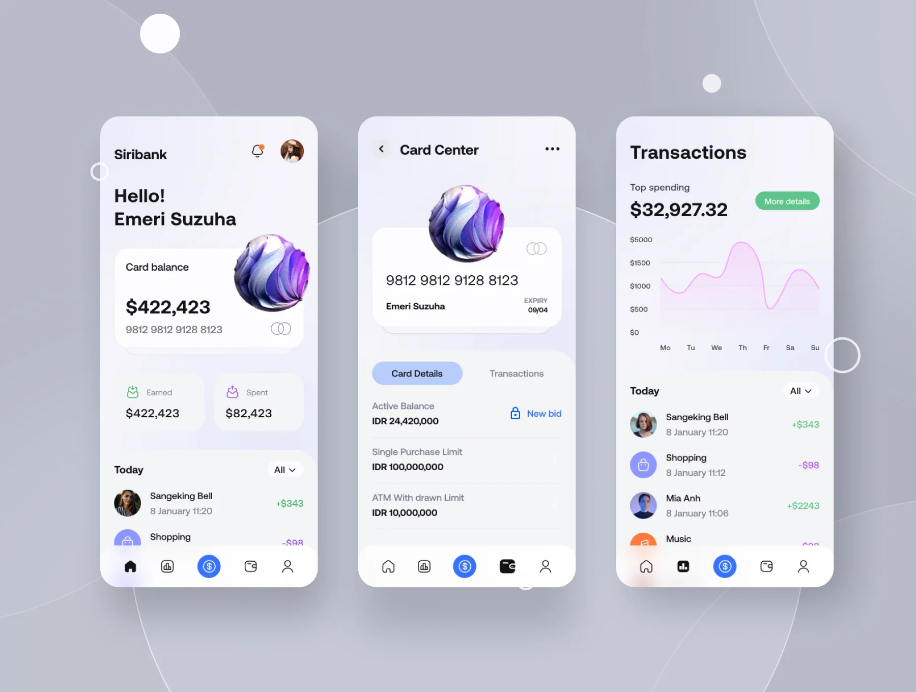 Siribank Finance Ui Kit 6