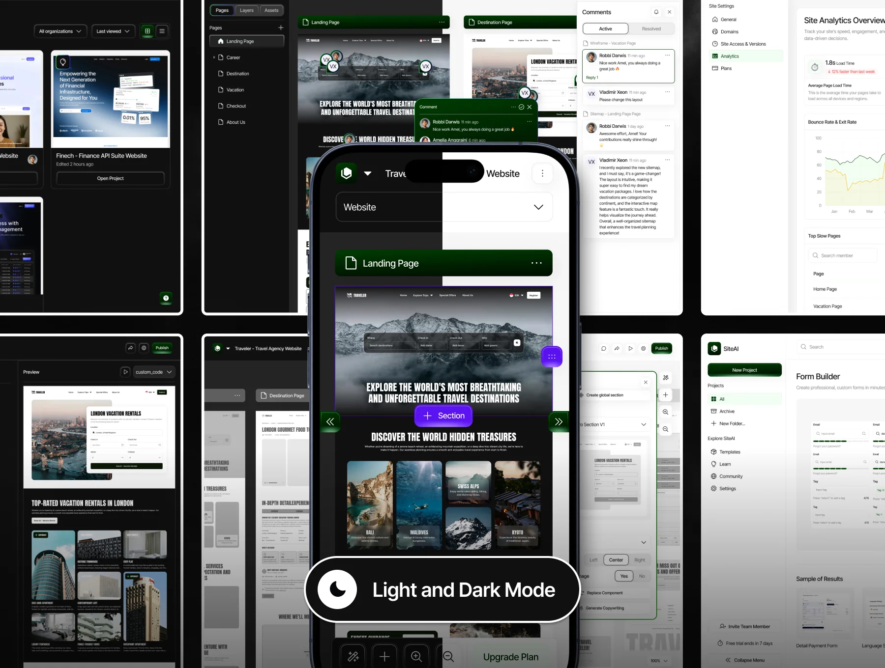 SiteAI - AI for Website Builder Web App UI Kit 5