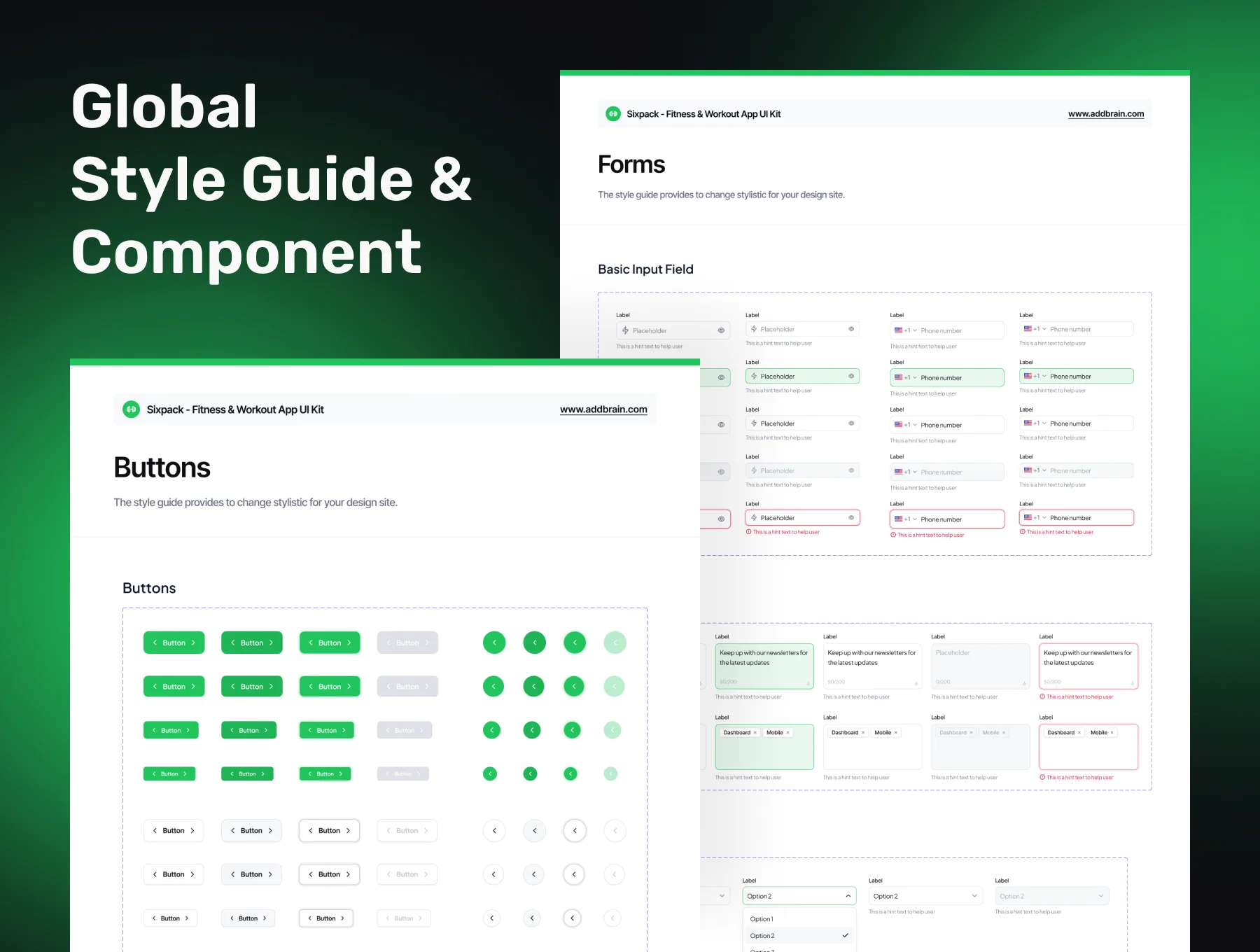 SIXPACK - Fitness & Workout Premium Mobile App UI Kit 3