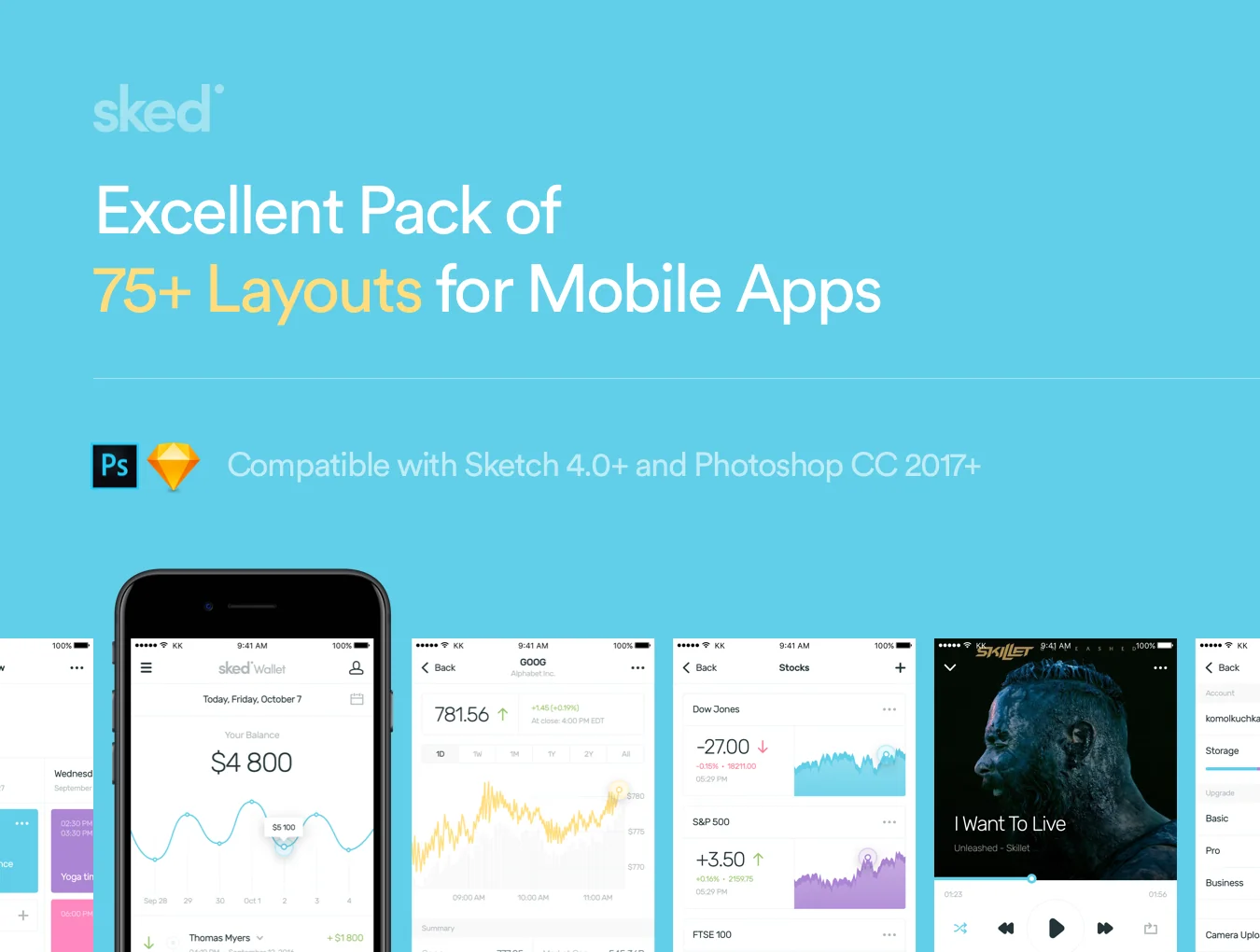 Sked Mobile UI Kit