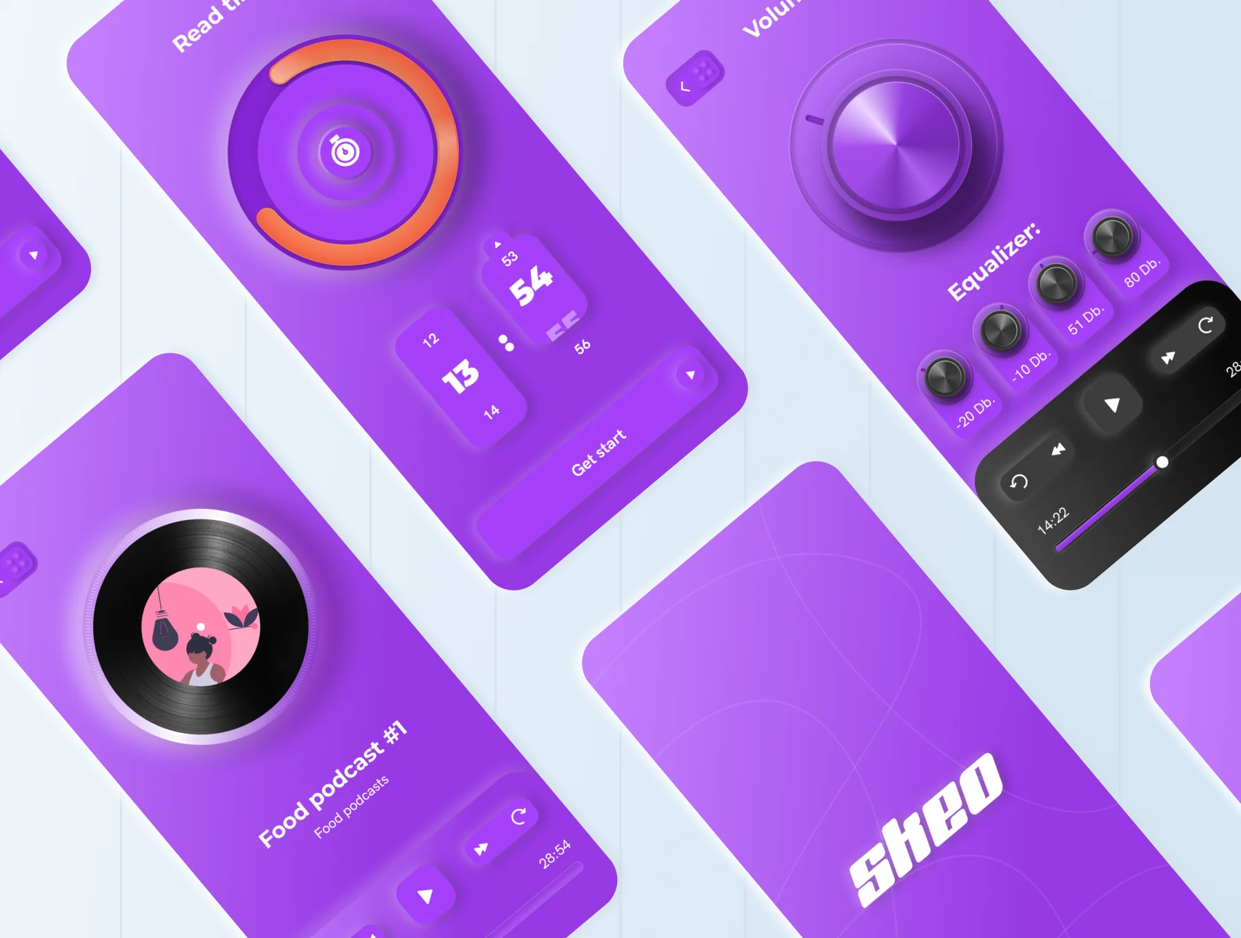 Skeo-Skeuomorphic UI Kit 2