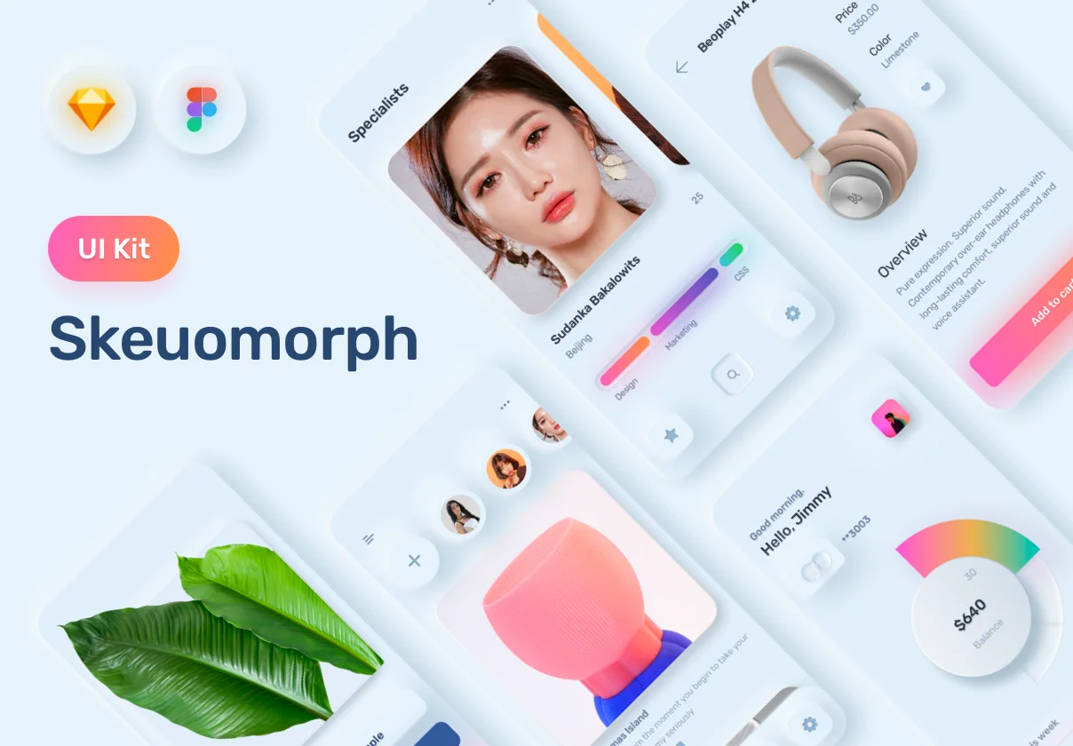 Skeuomorph Ui Kit