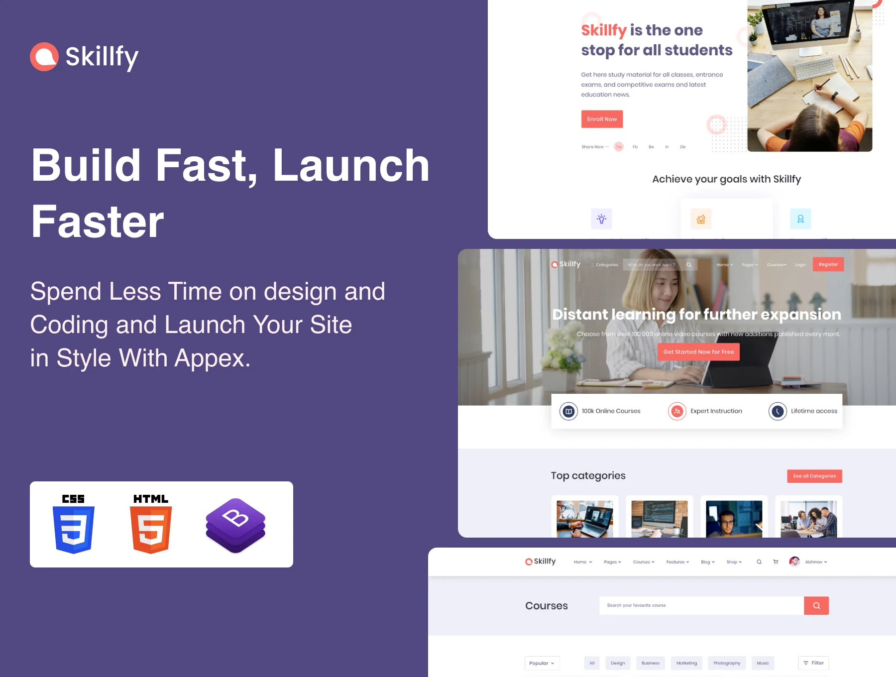 Skilify For Education & Learning Management System HTML 2