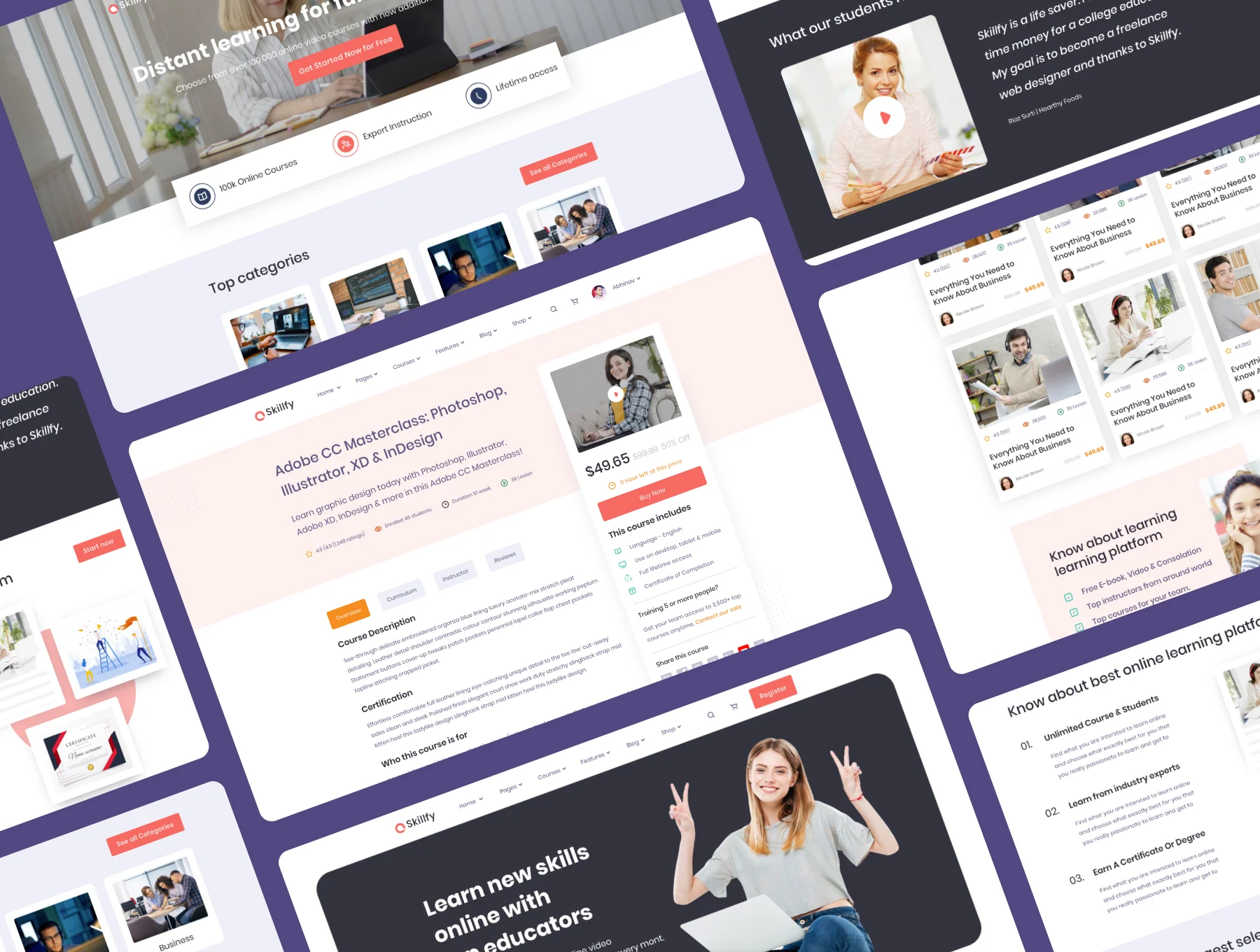 Skilify For Education & Learning Management System HTML 4