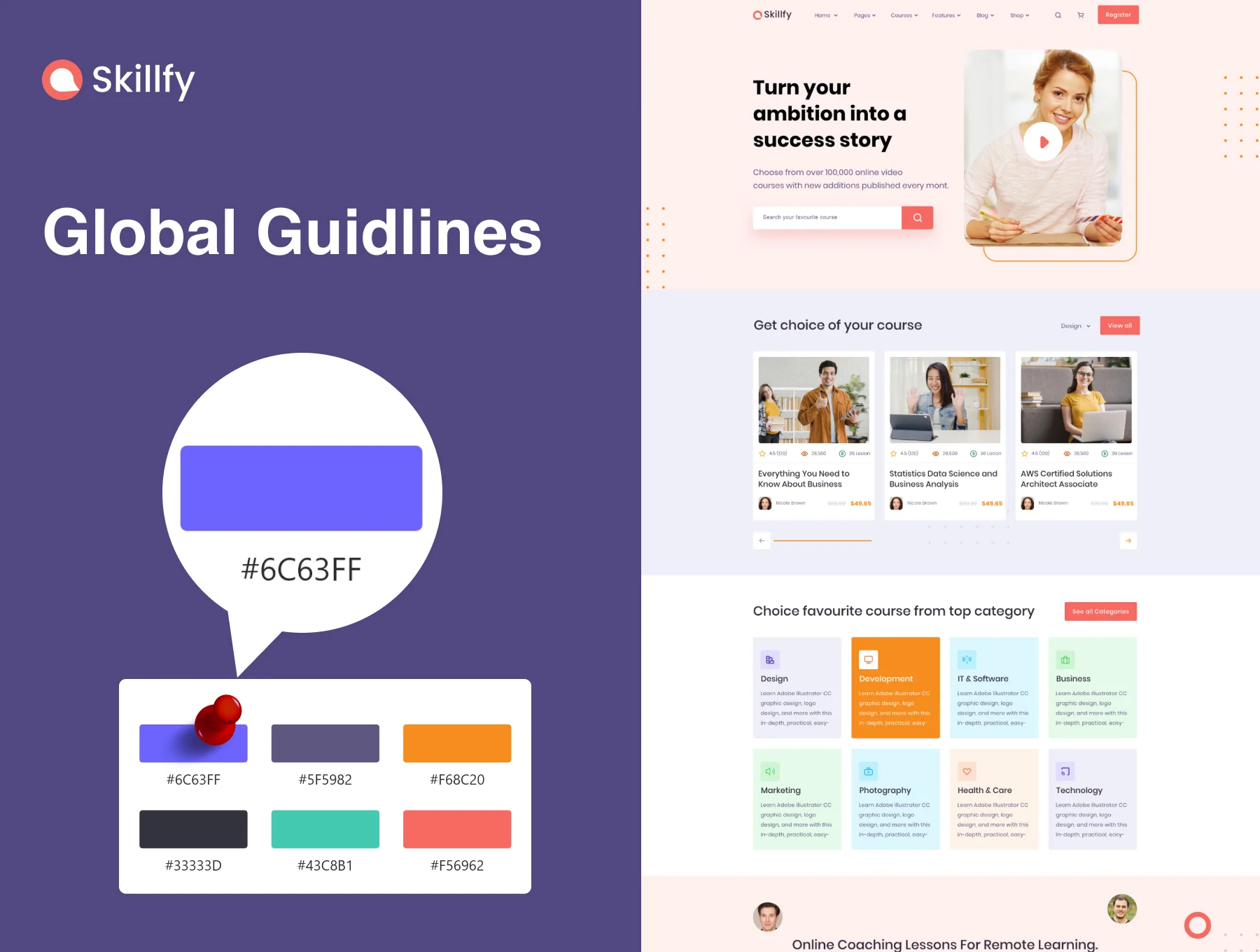 Skilify For Education & Learning Management System HTML 5