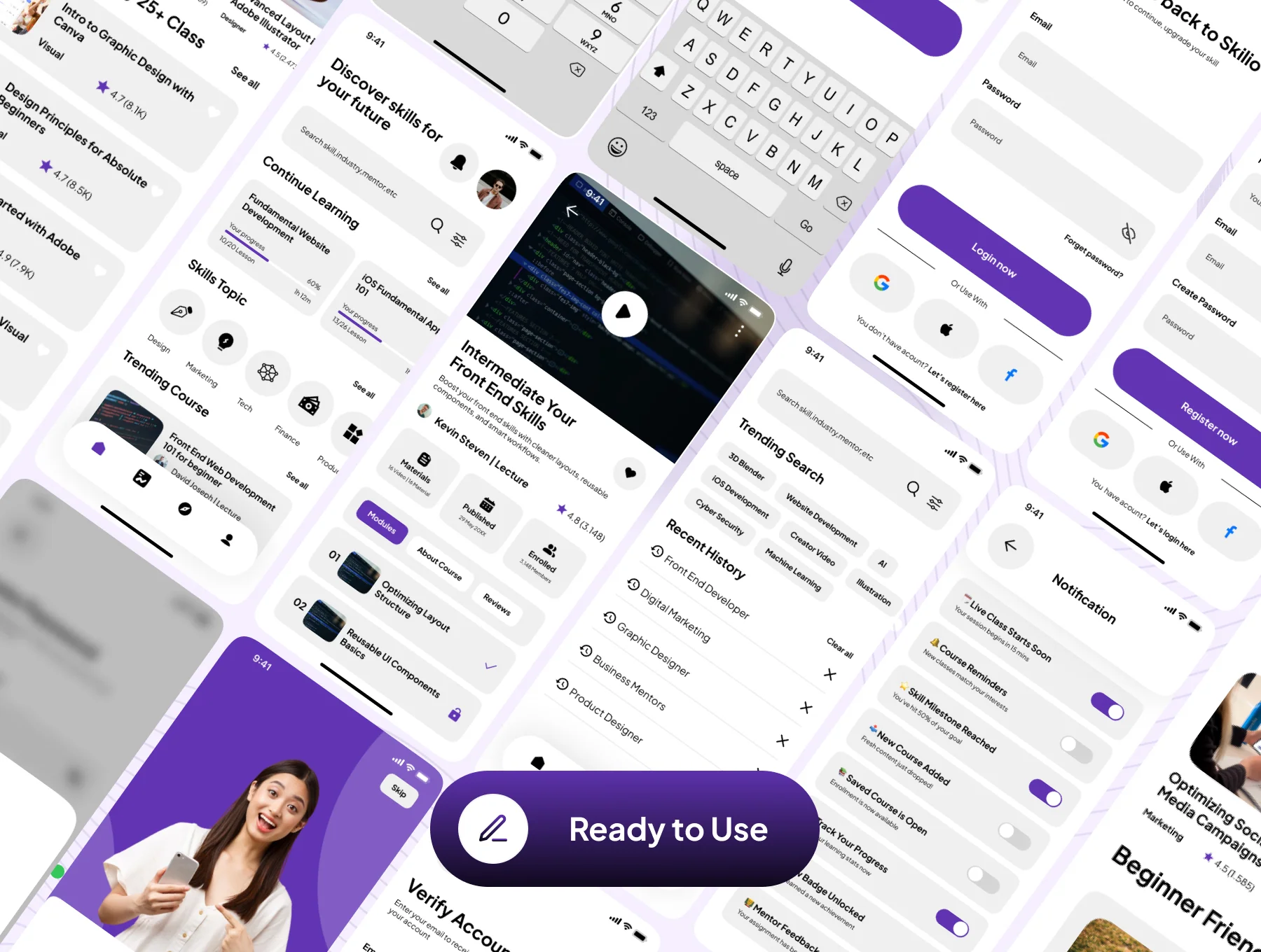 Skilio - Digital Skill Learning Course App UI Kit 7
