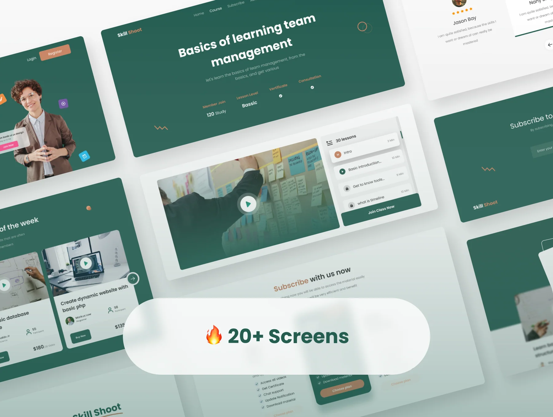 Skill Shoot - Online course website and responsive uikit 2