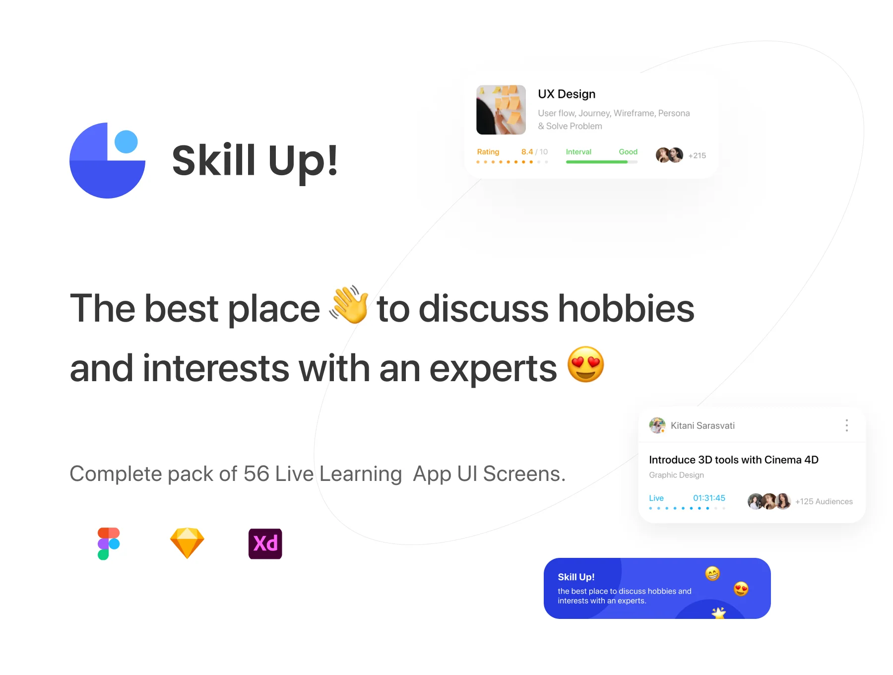 Skill Up - Live Learning App UI Kit
