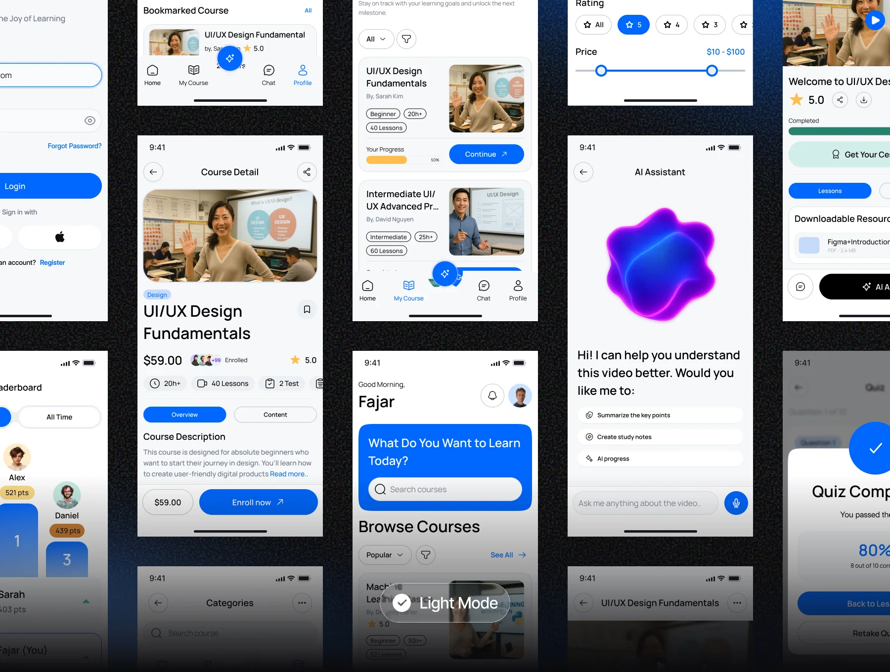 Skillforge - AI Online Course Mobile App UI Kit 5