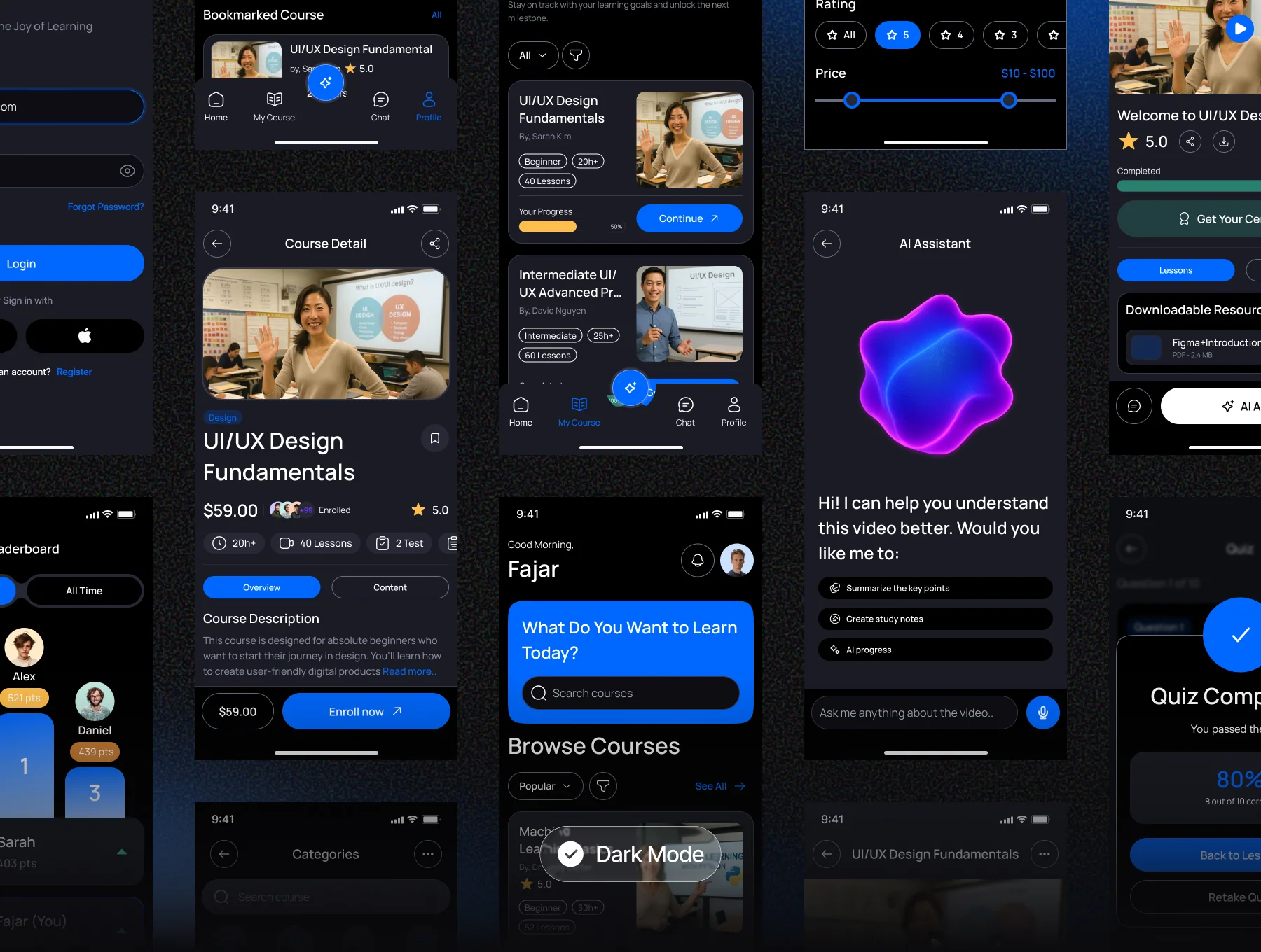 Skillforge - AI Online Course Mobile App UI Kit 6