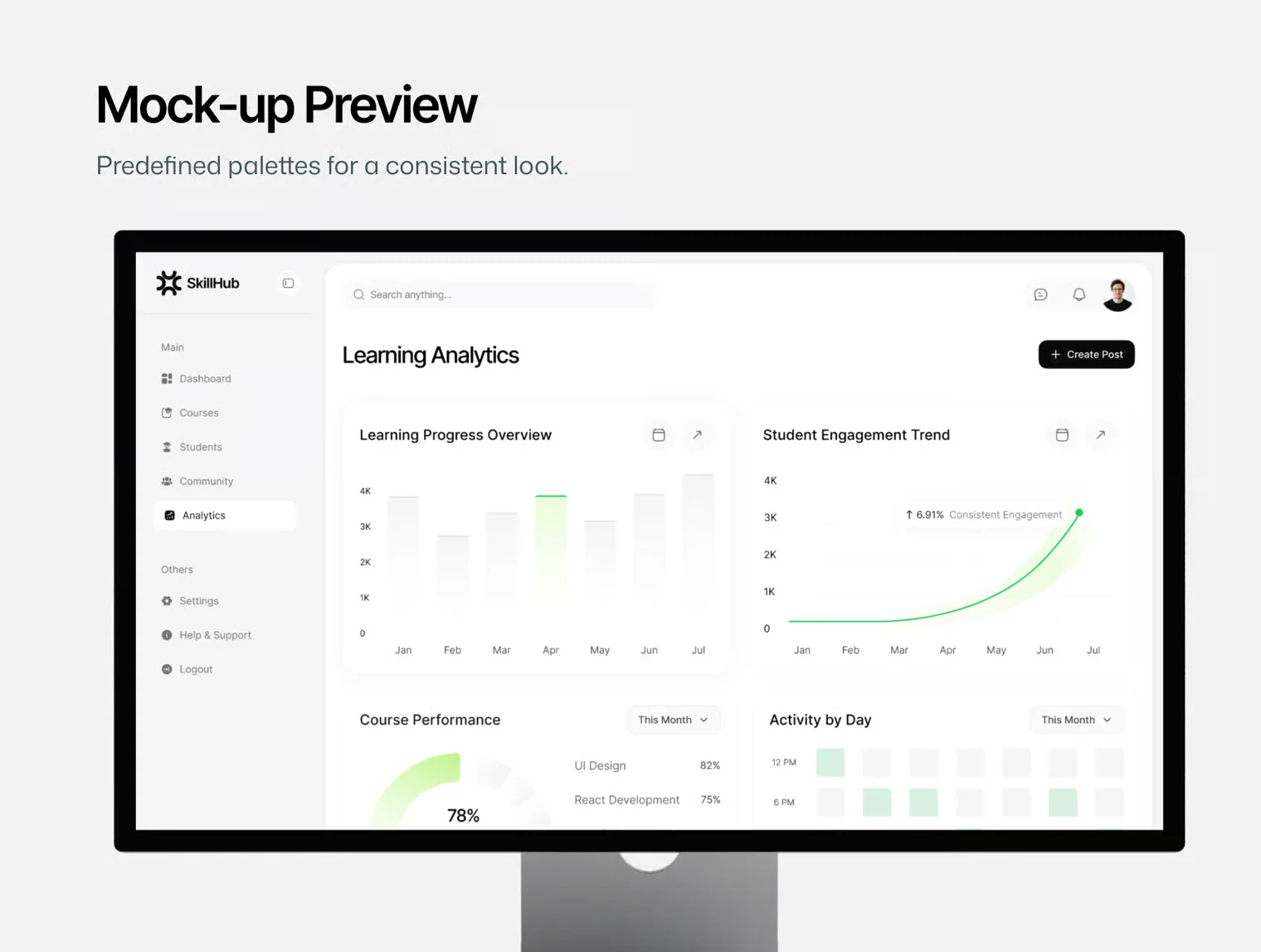 SkillHub – Smart Teaching Platform Web App UI Kit 5