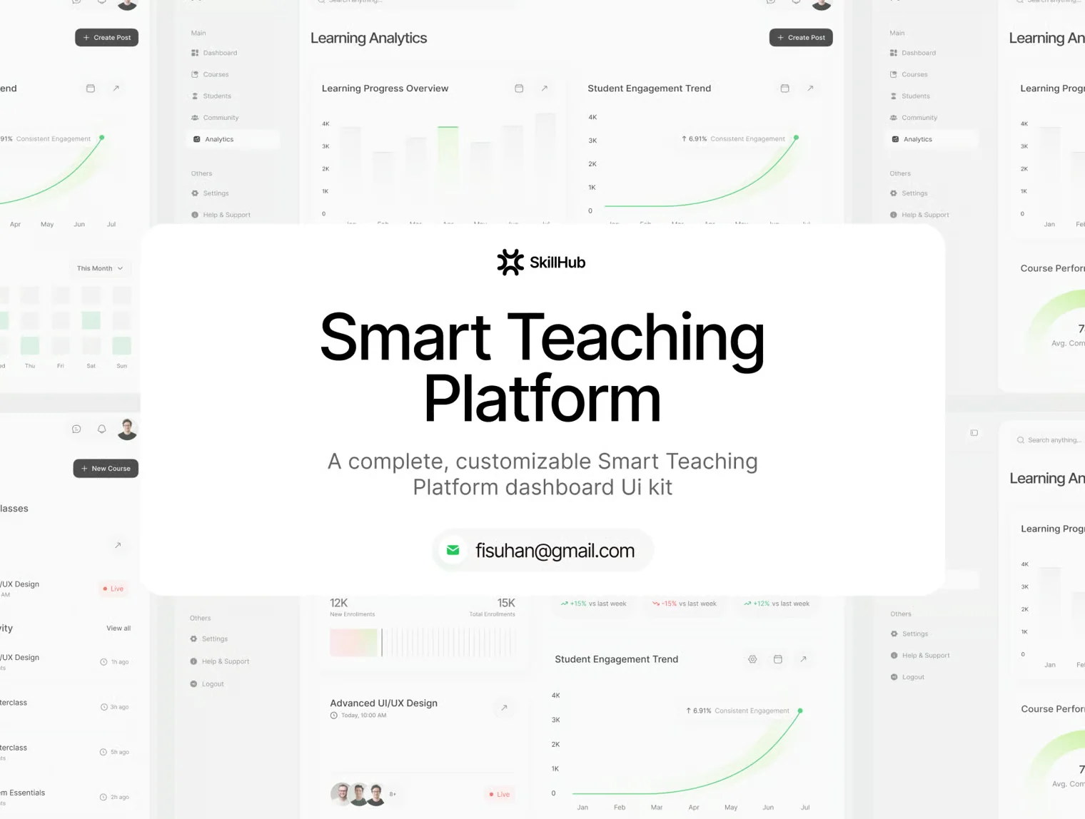 SkillHub – Smart Teaching Platform Web App UI Kit 6