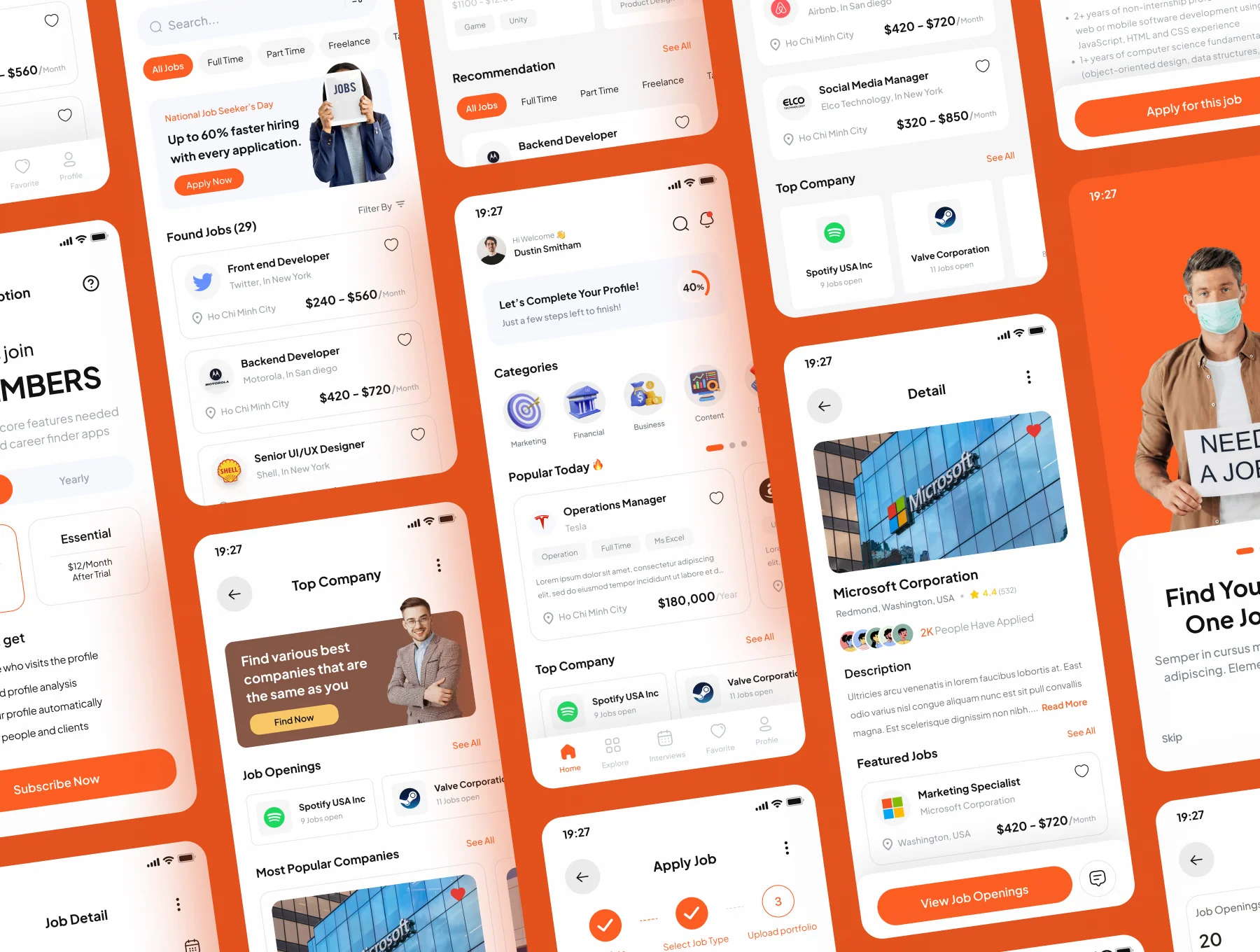 SkillMatch - Job Finder Mobile App UI Kits 5